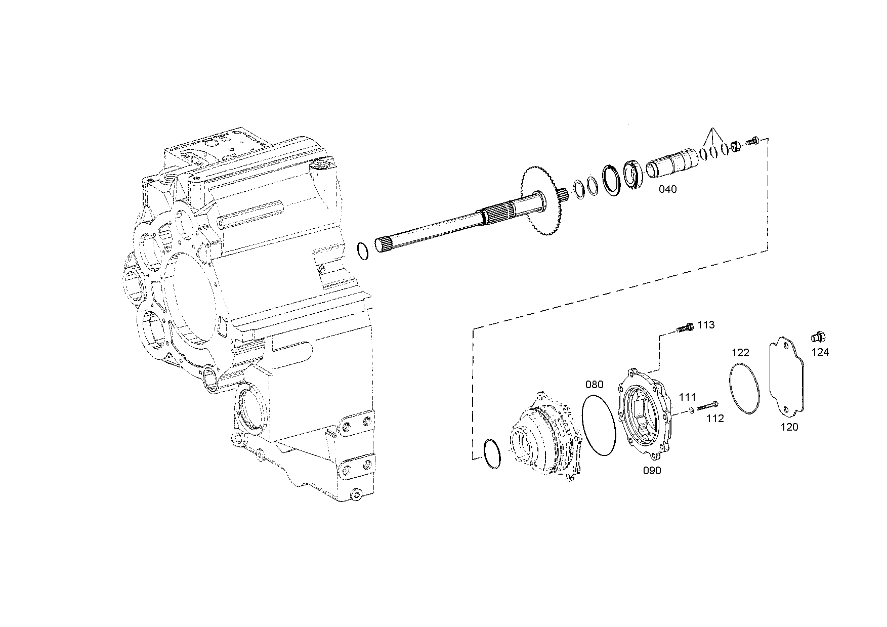 drawing for CASE CORPORATION 335463A1 - O-RING (figure 3)
