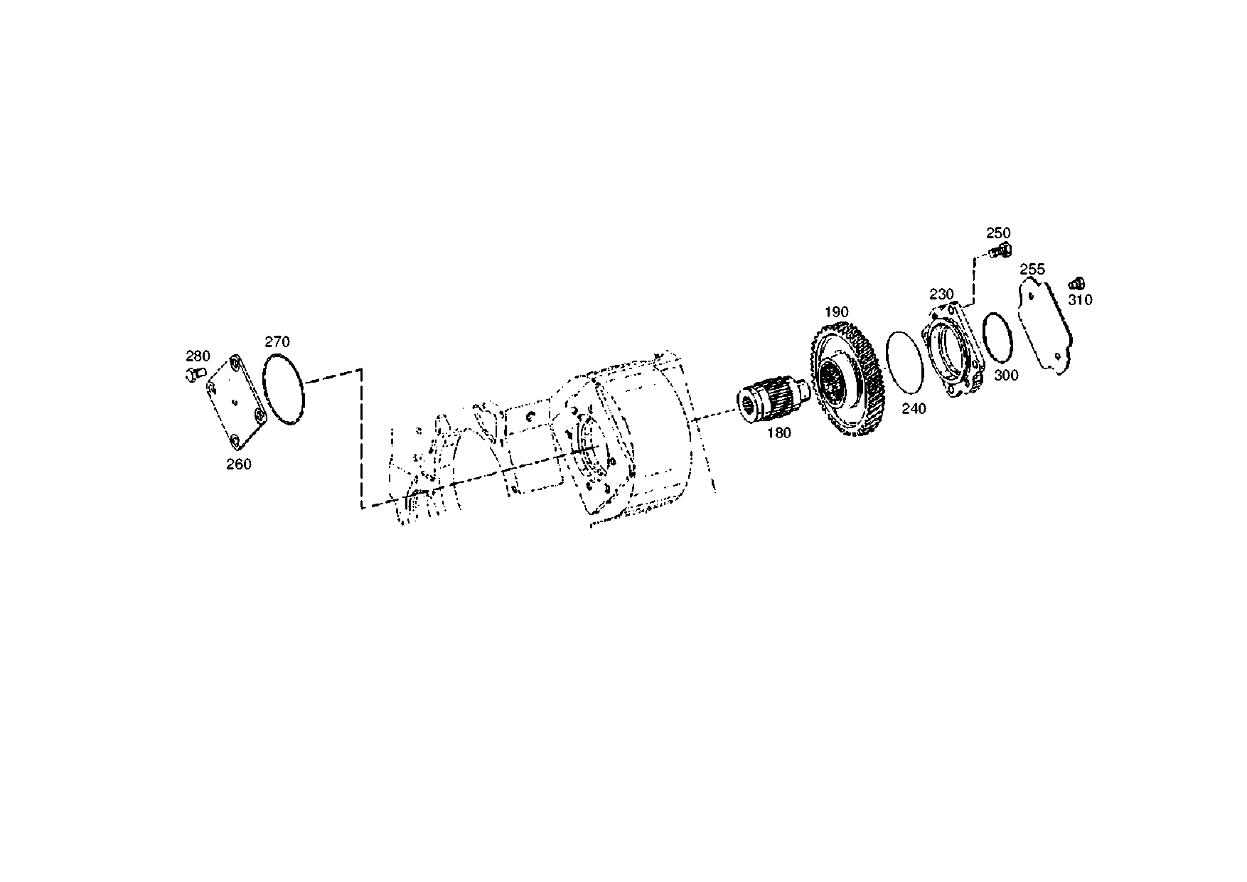 drawing for JOHN DEERE T156177 - PUMP FLANGE (figure 4)