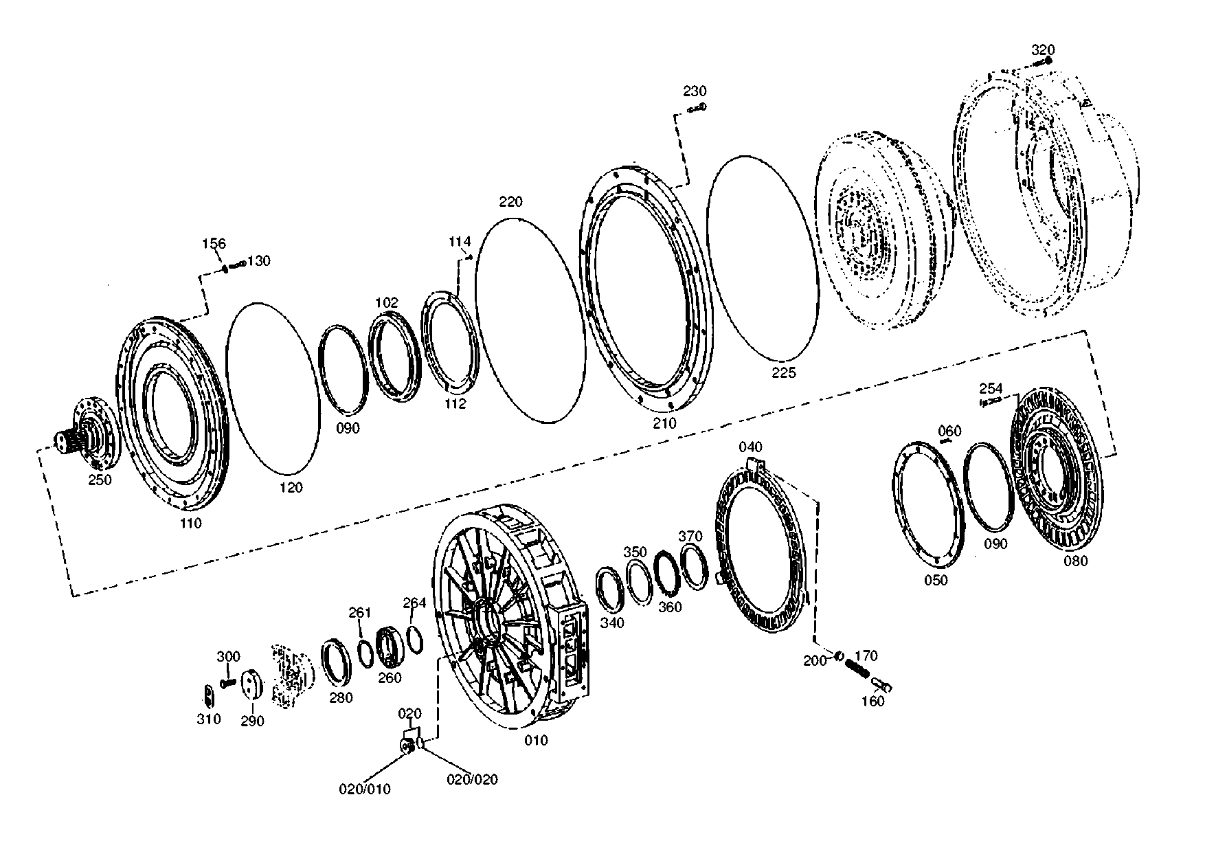 drawing for TEREX EQUIPMENT LIMITED 15269246 - STATOR (figure 2)