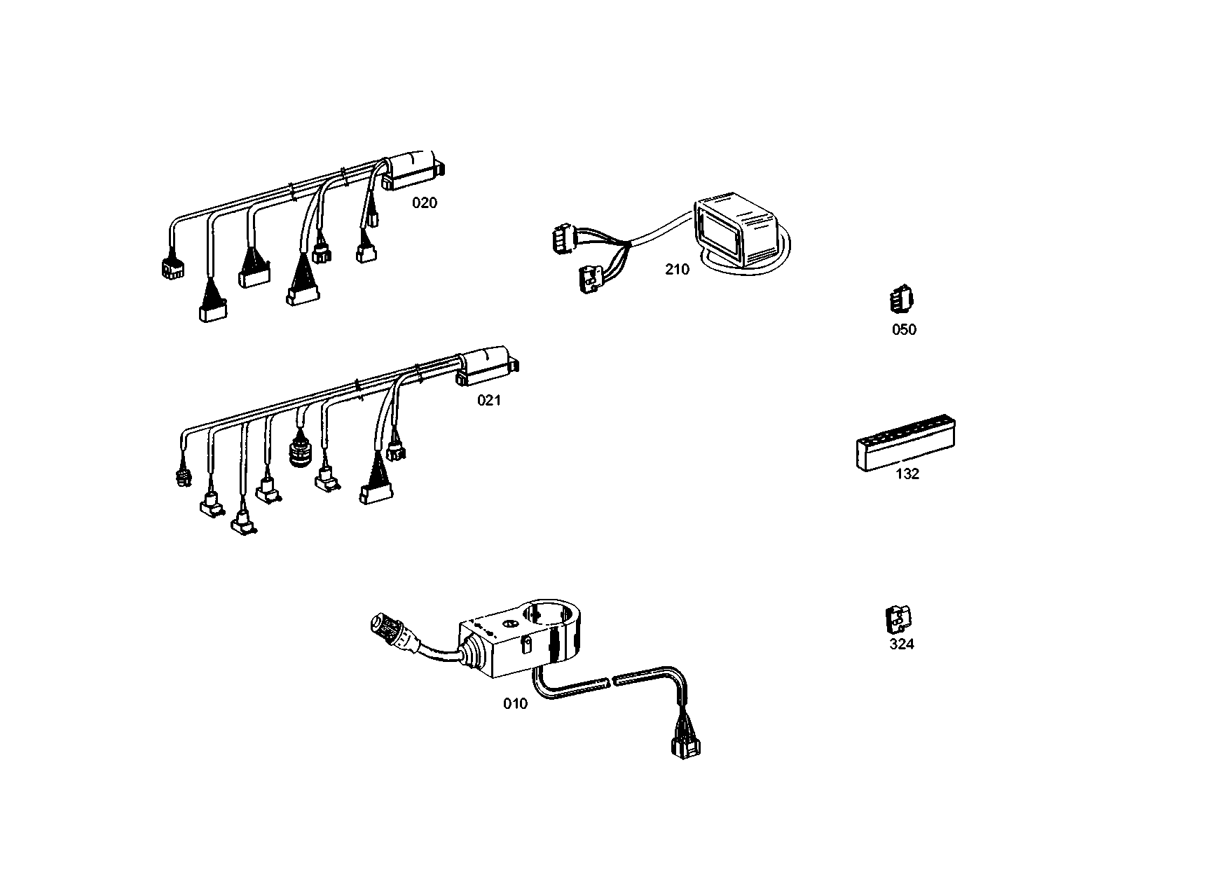 drawing for ZF Countries 000,630,2226 - CABLE GENERAL (figure 1)