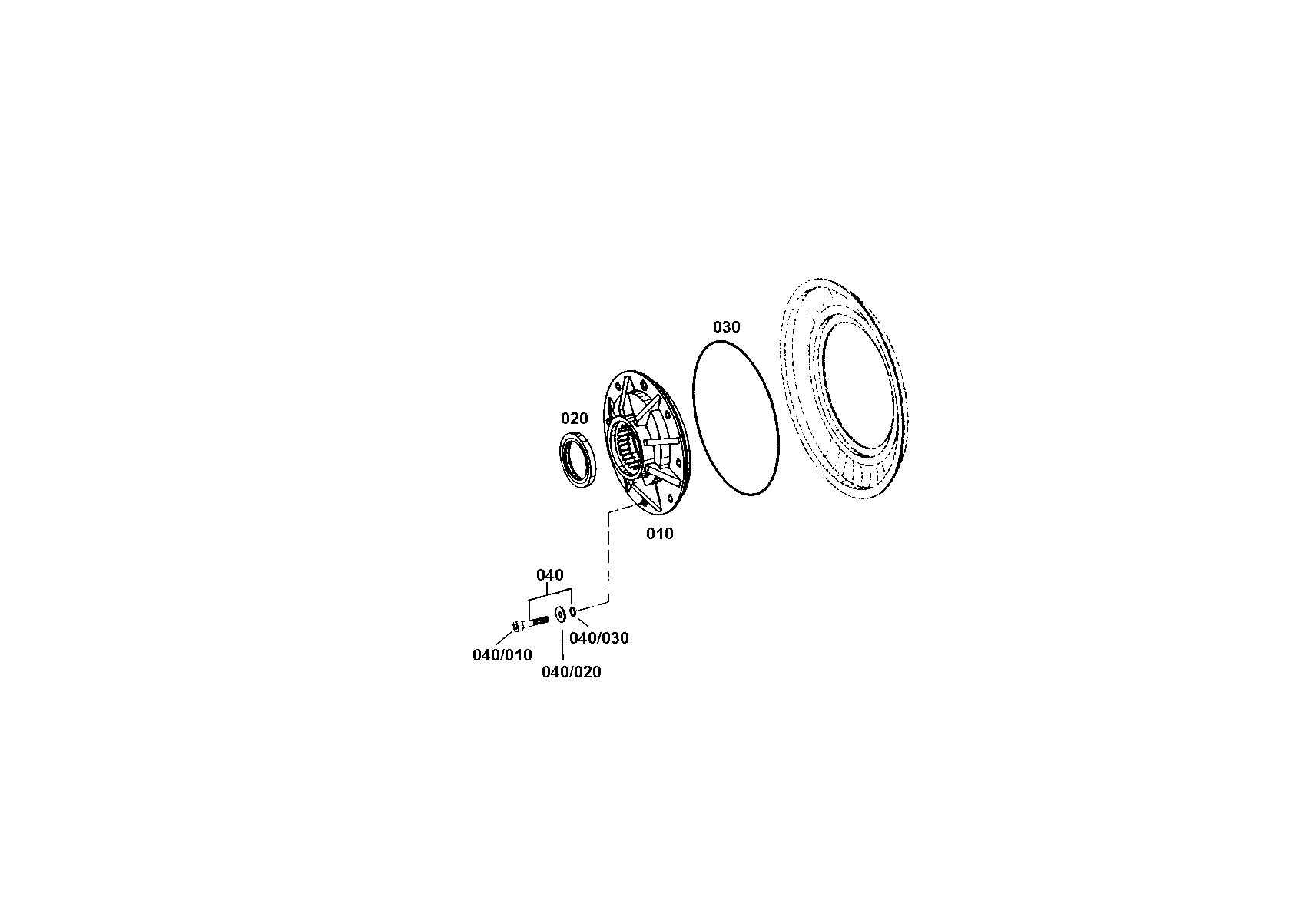 drawing for DAF 1360734 - SHAFT SEAL (figure 4)