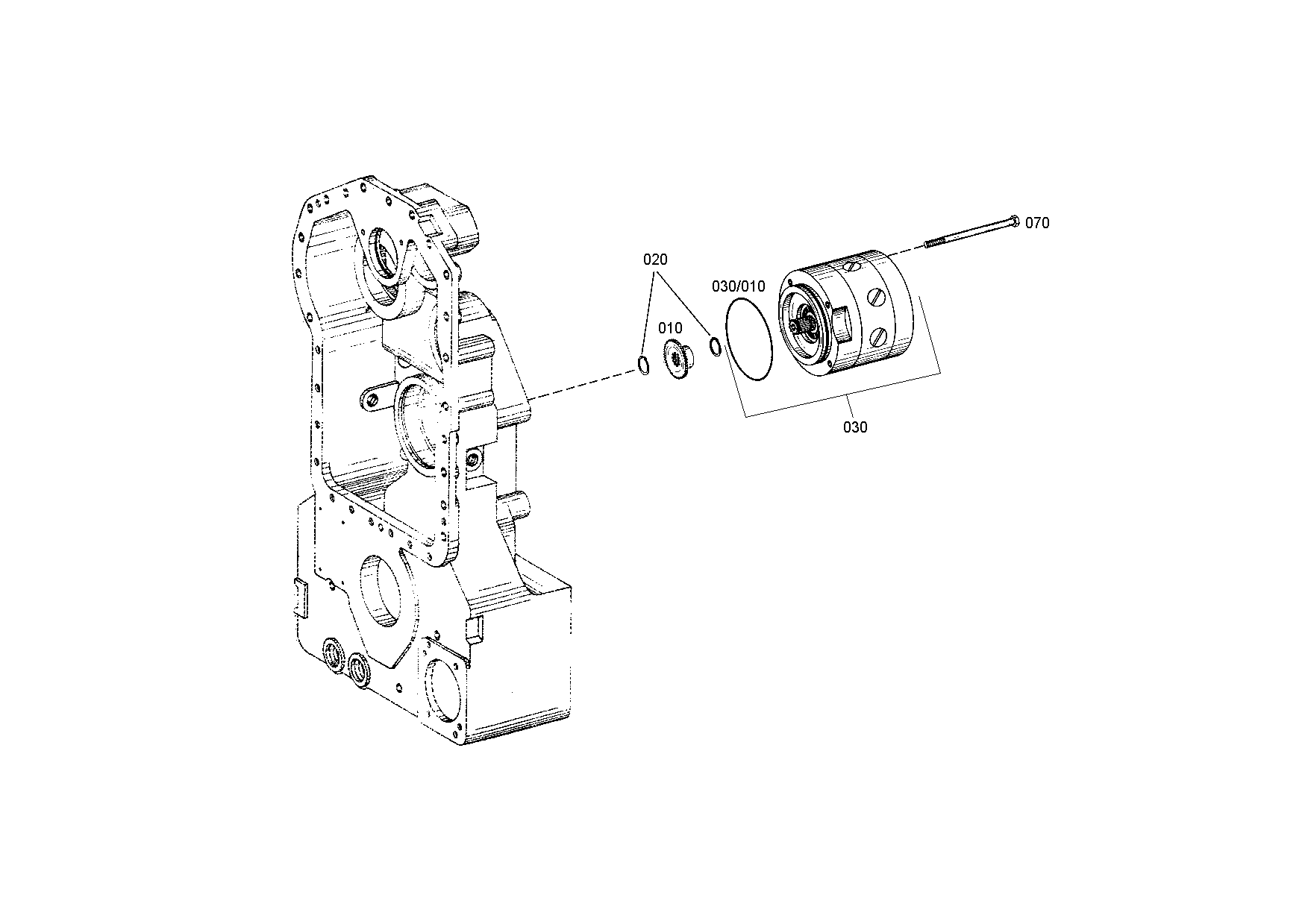 drawing for CNH NEW HOLLAND 79112555 - PISTON PUMP (figure 1)