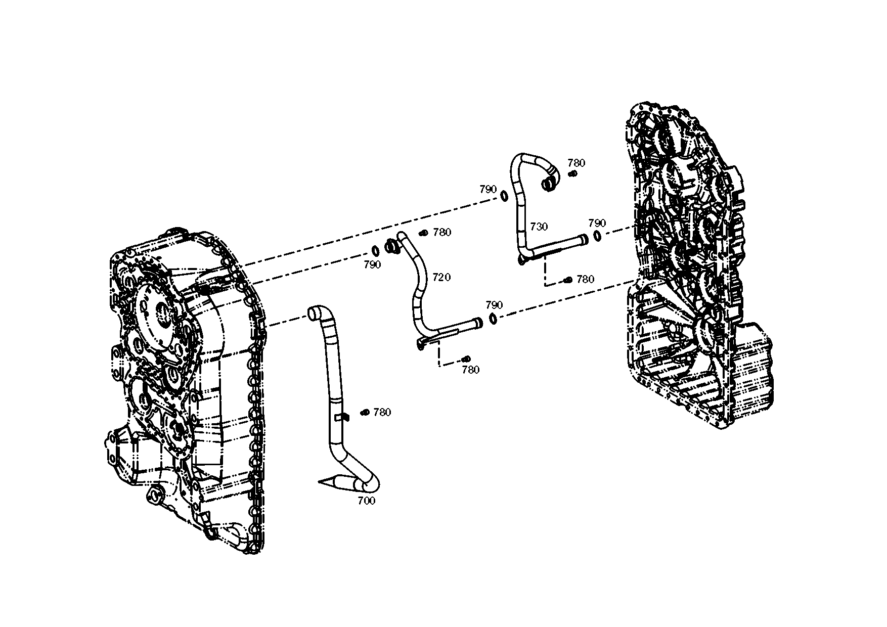 drawing for JOHN DEERE T197459 - OIL TUBE (figure 4)