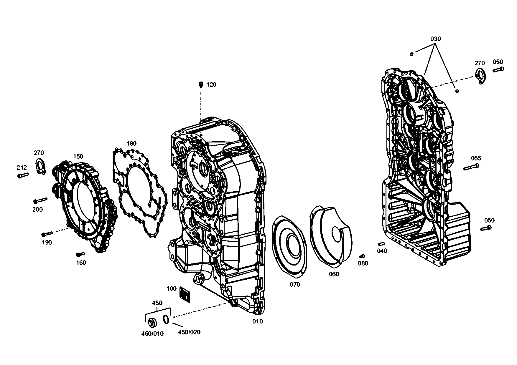 drawing for JOHN DEERE T244795 - HOUS.FRONT SECT (figure 3)