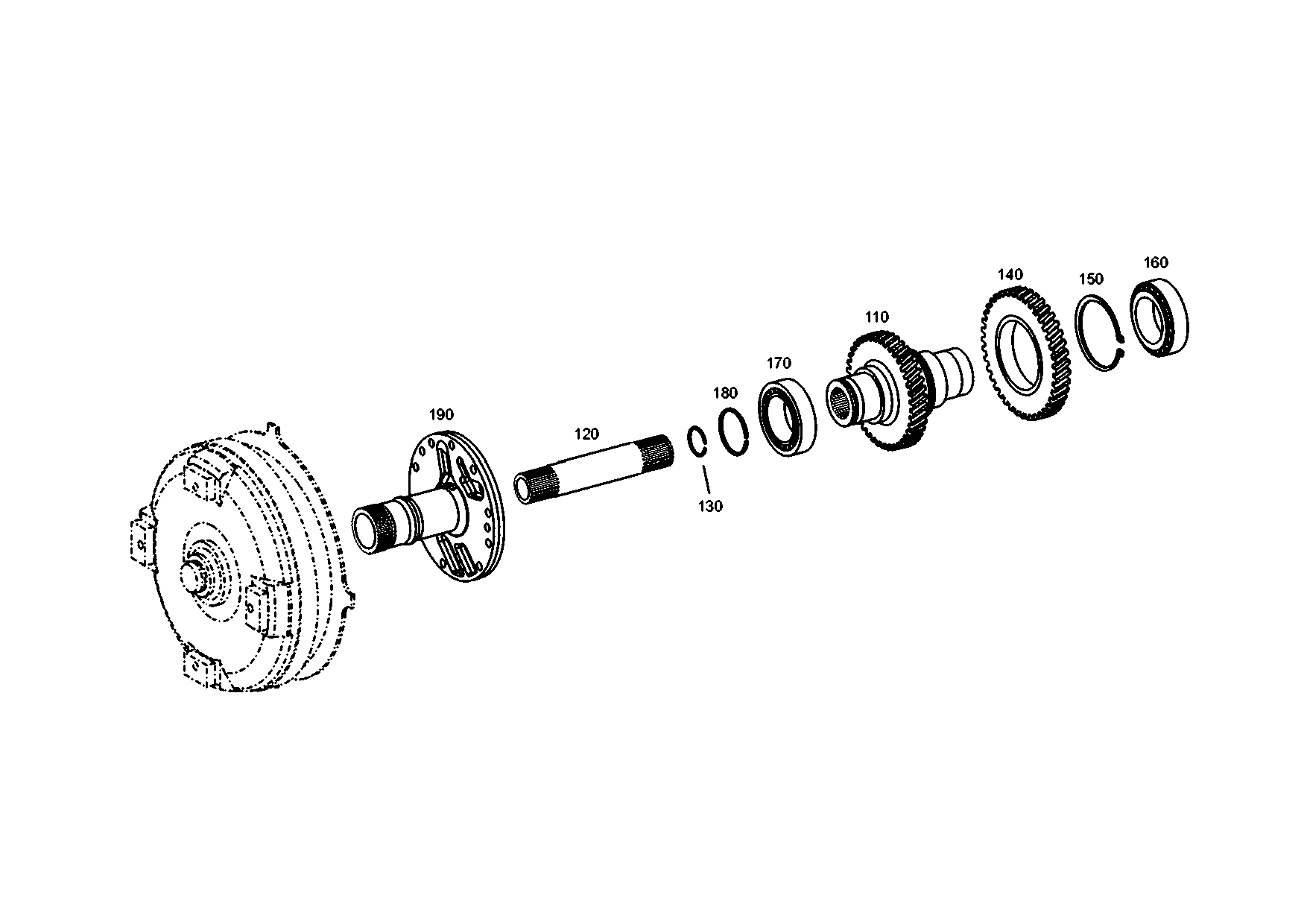 drawing for AGCO 75311392 - STATOR SHAFT (figure 5)