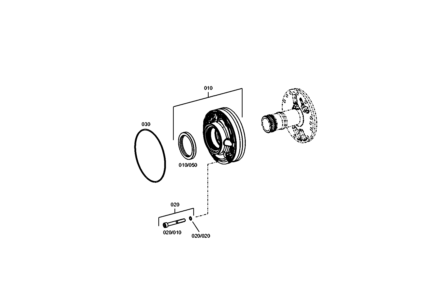 drawing for JCB 550/43441 - O-RING (figure 1)