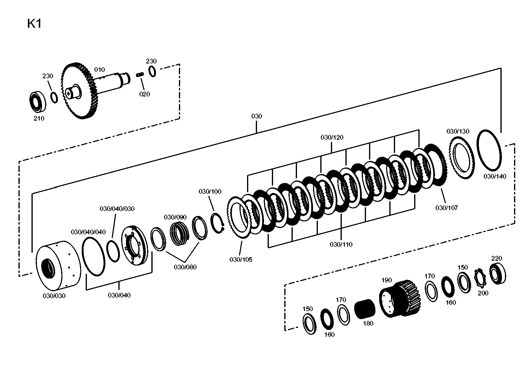 drawing for JOHN DEERE AT331639 - CLUTCH BODY (figure 2)