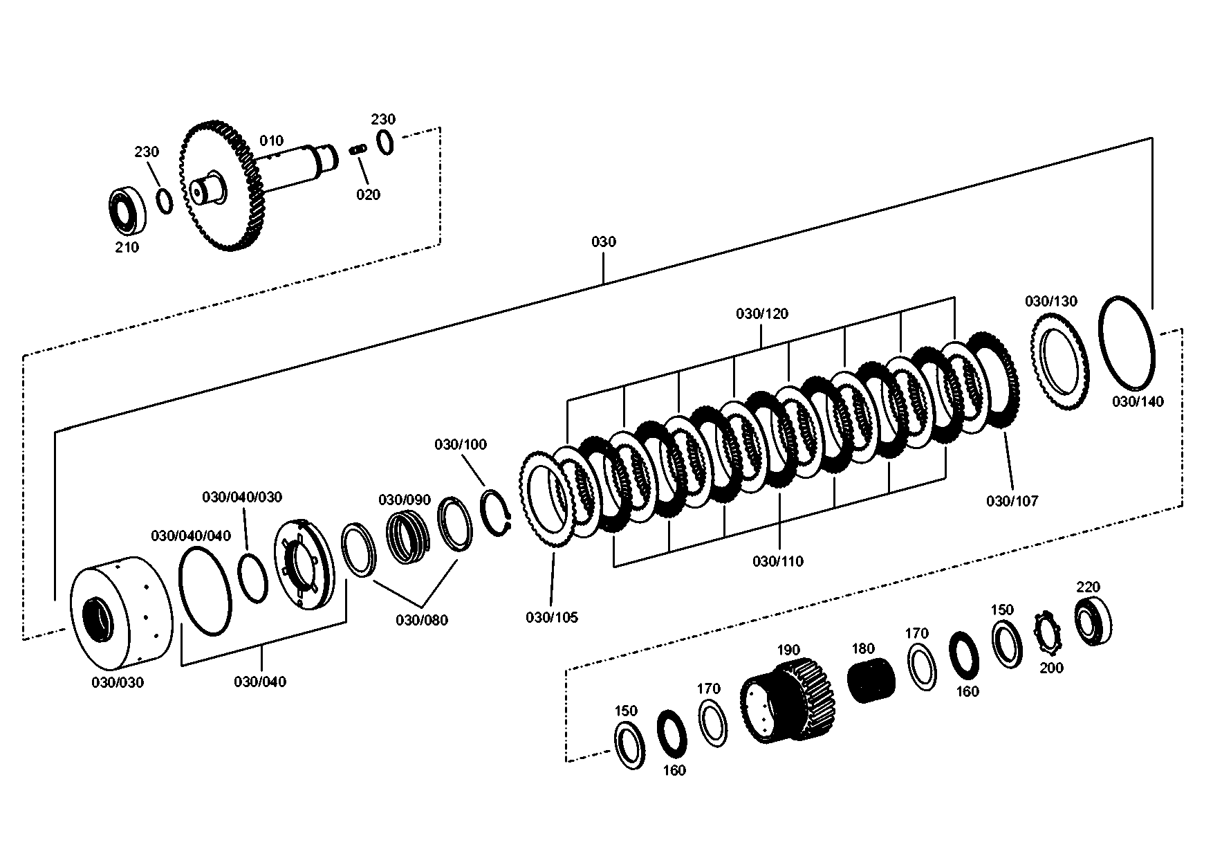 drawing for JOHN DEERE AT331639 - CLUTCH BODY (figure 3)