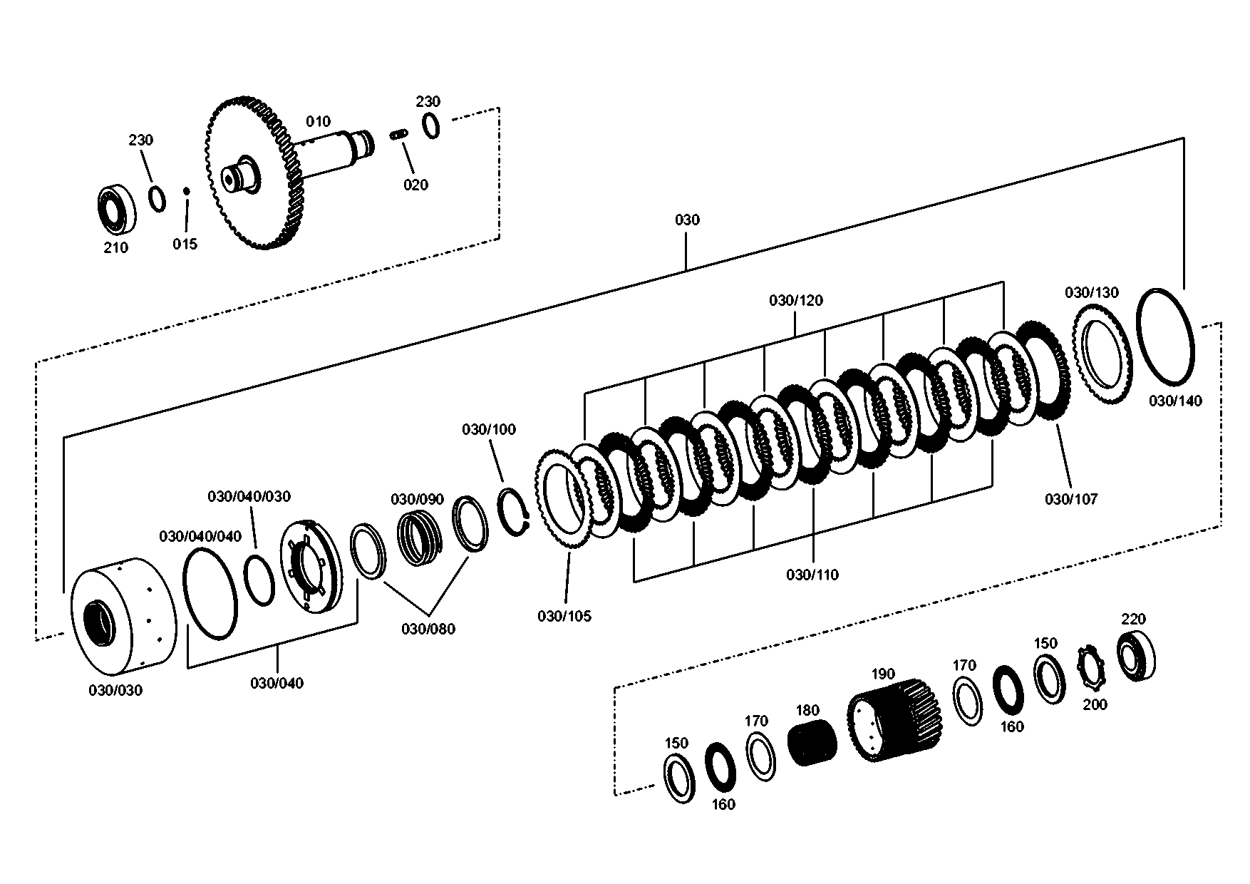 drawing for JOHN DEERE AT331639 - CLUTCH BODY (figure 4)