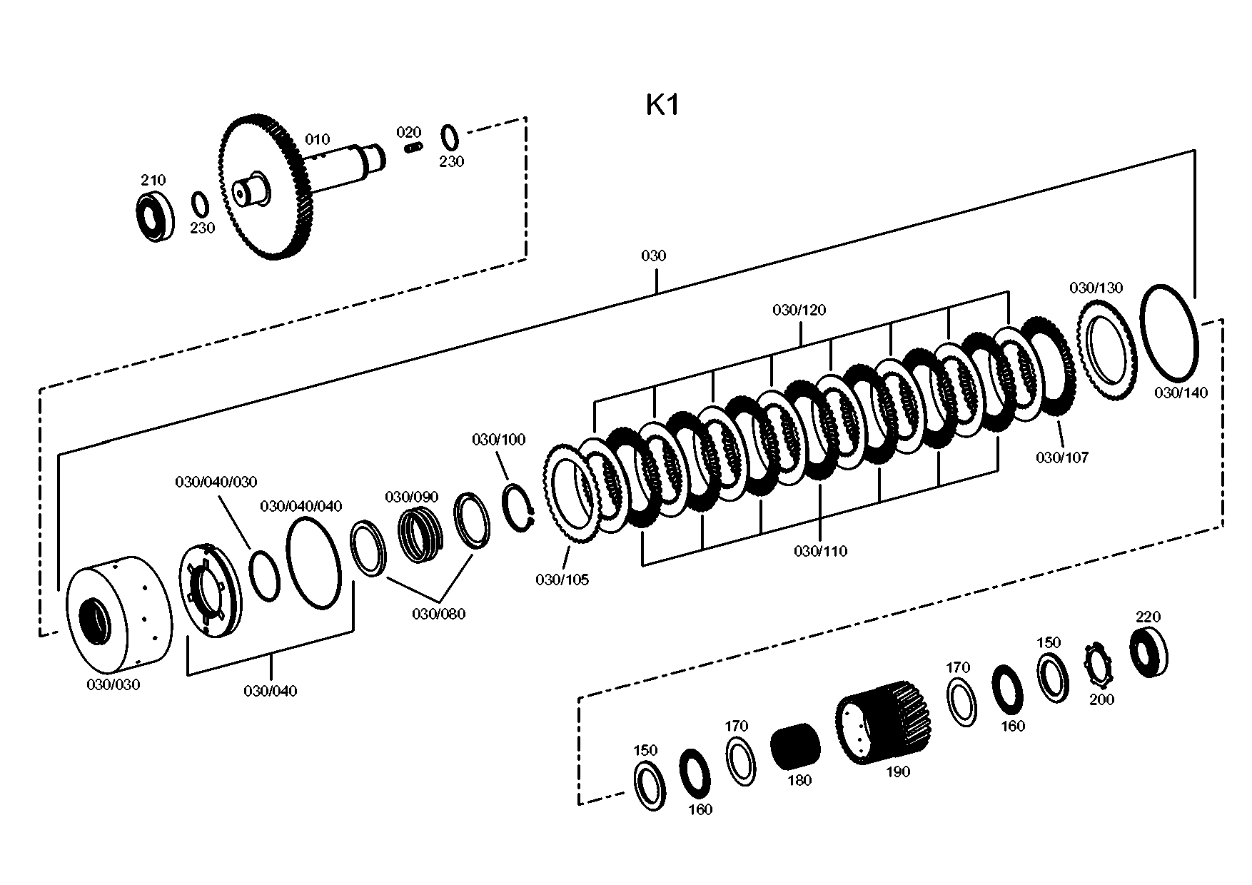 drawing for JOHN DEERE AT331639 - CLUTCH BODY (figure 5)