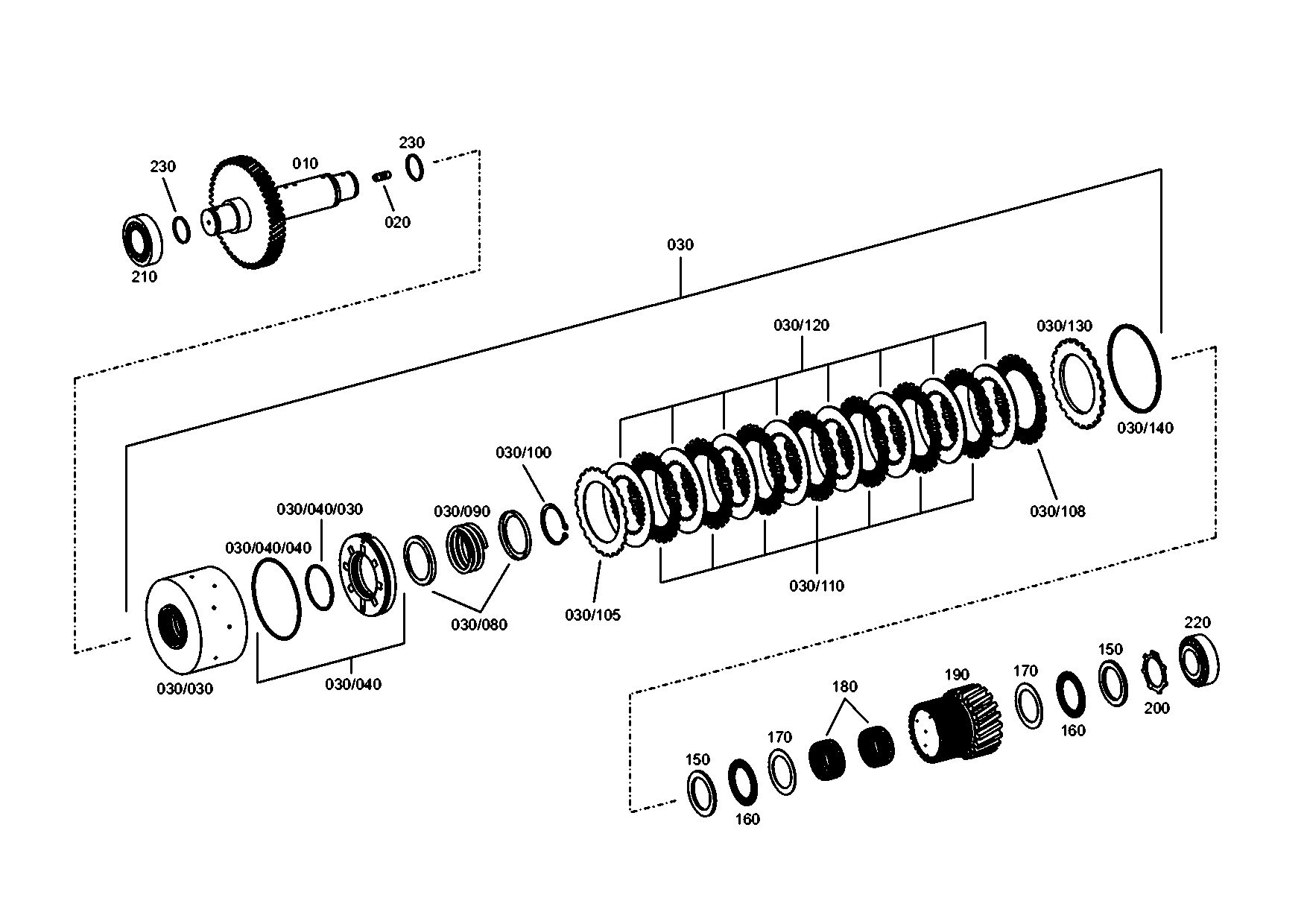 drawing for JCB 550/42999 - COUPLING (figure 3)