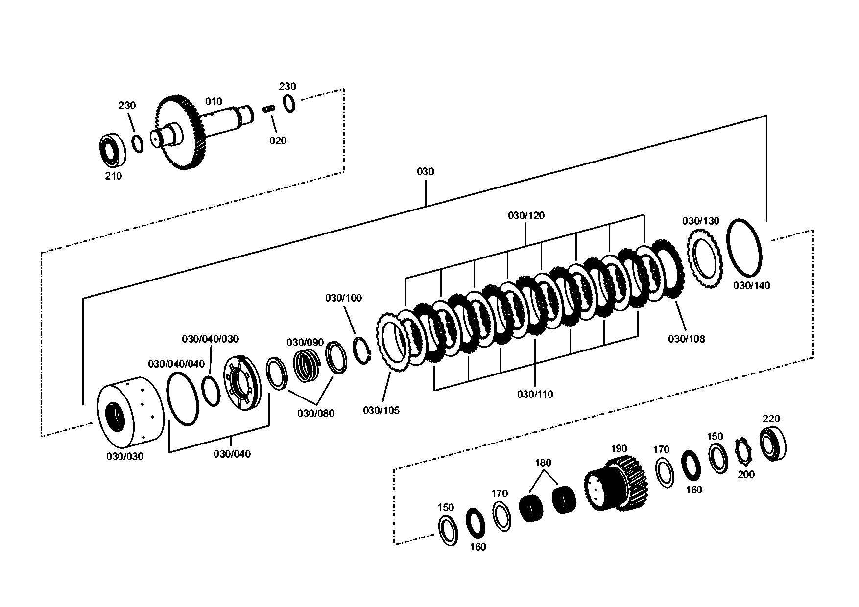 drawing for JCB 550/42999 - COUPLING (figure 4)