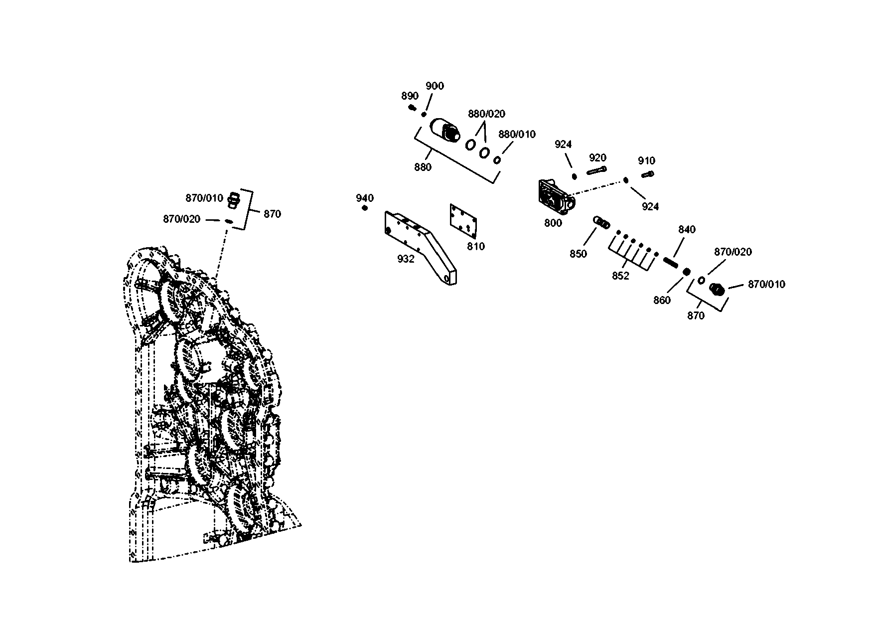 drawing for JOHN DEERE AT260450 - GASKET (figure 5)