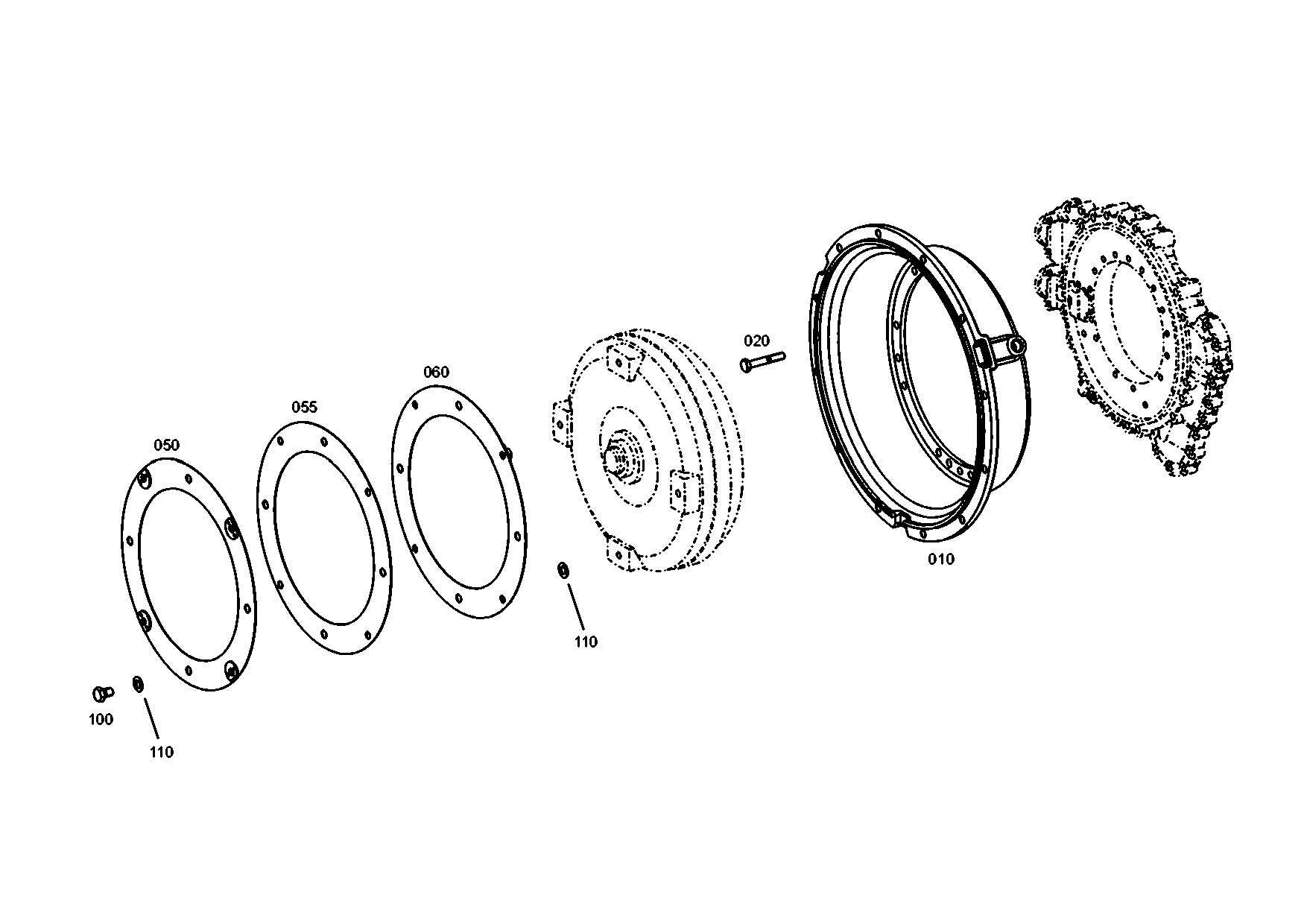 drawing for CNH NEW HOLLAND 87463240 - DIAPHRAGM (figure 3)