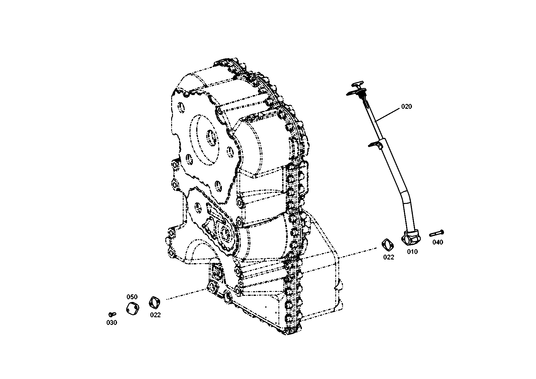 drawing for Hyundai Construction Equipment ZGAQ-01716 - DIPSTICK ASSY (figure 2)