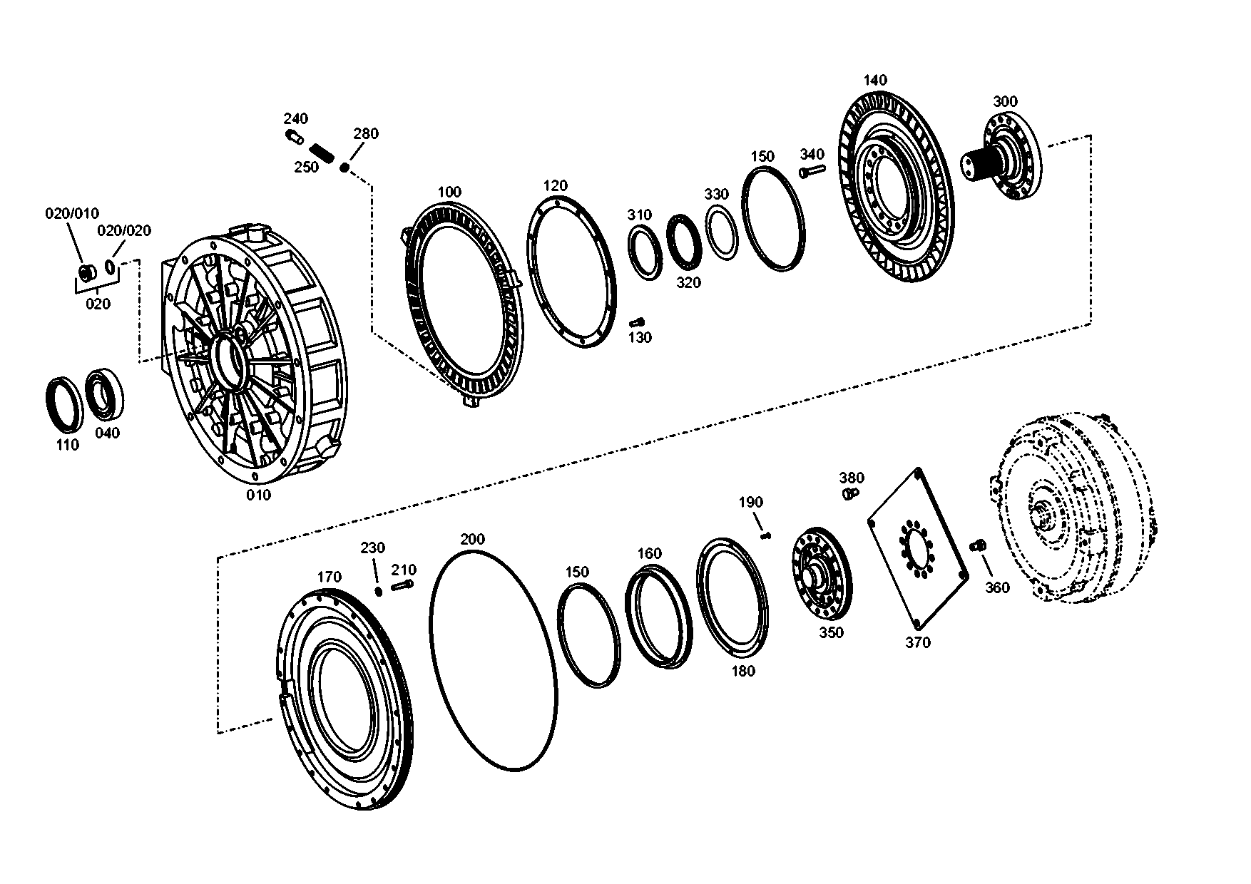 drawing for JOHN DEERE AT334945 - STATOR RING (figure 5)