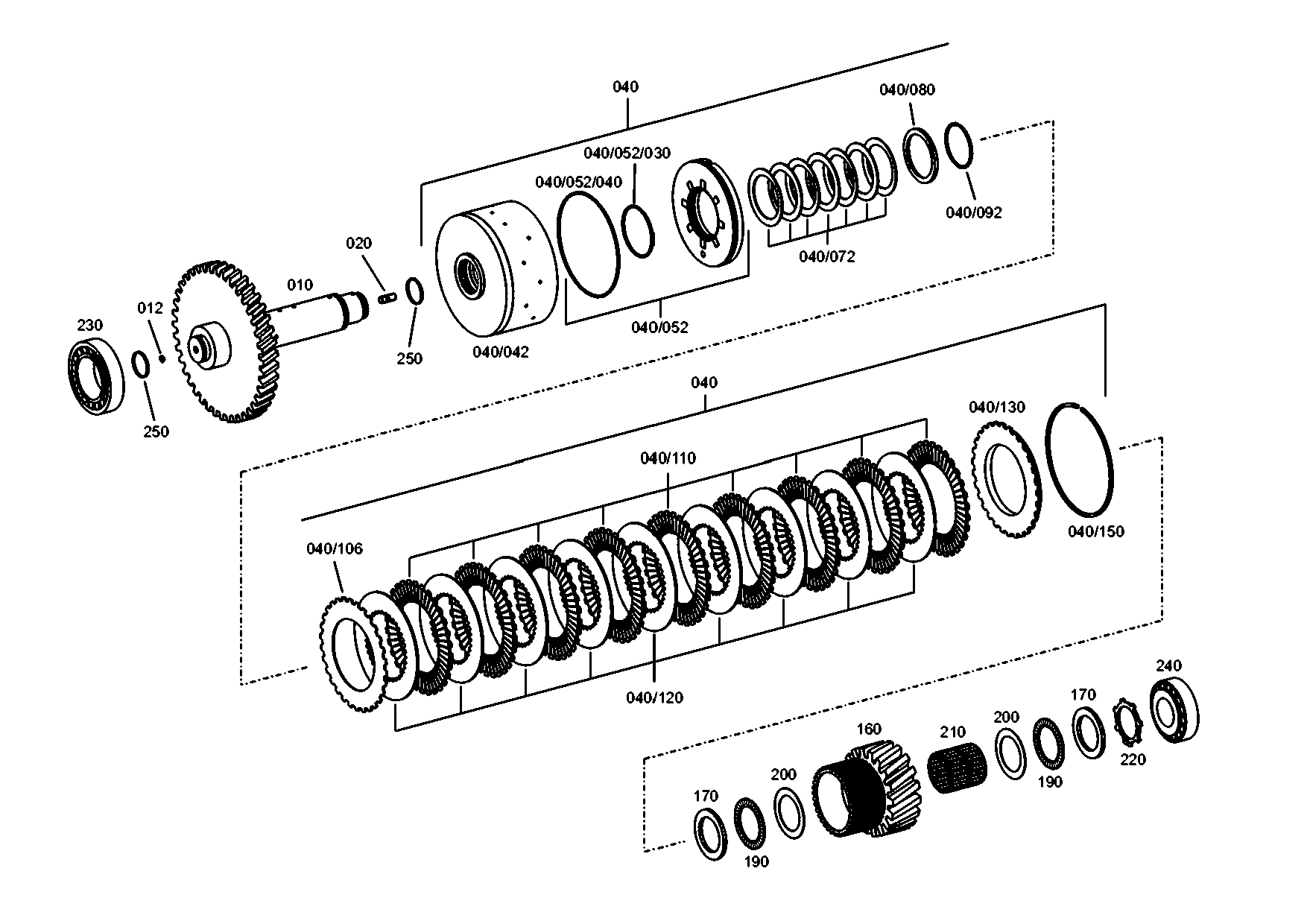 drawing for JOHN DEERE AT259449 - SNAP RING (figure 1)