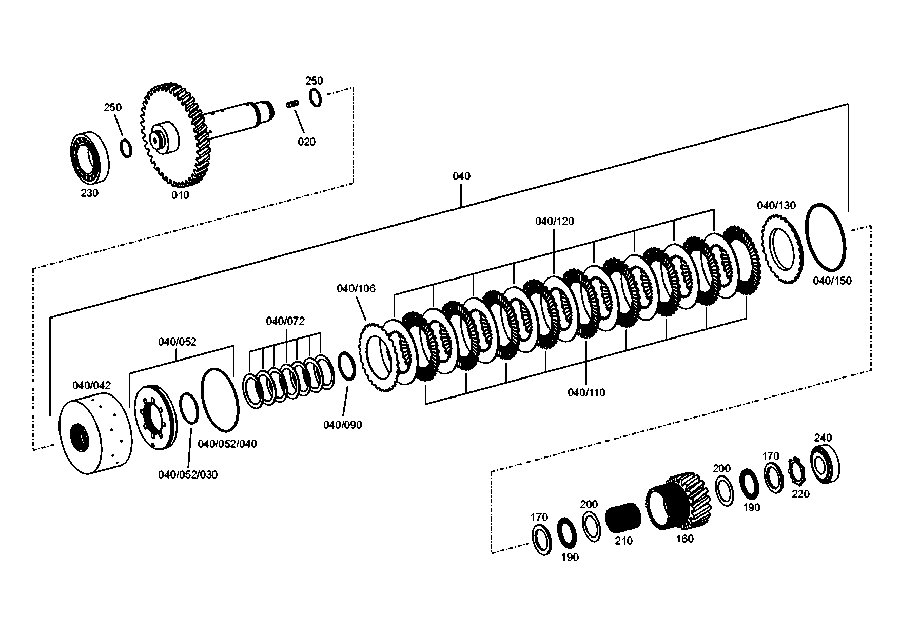 drawing for JOHN DEERE AT259455 - SNAP RING (figure 2)