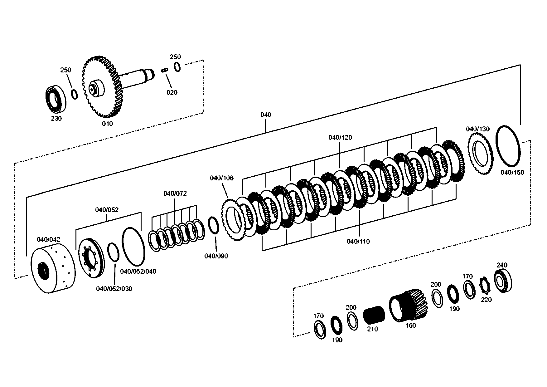 drawing for JOHN DEERE AT259449 - SNAP RING (figure 4)