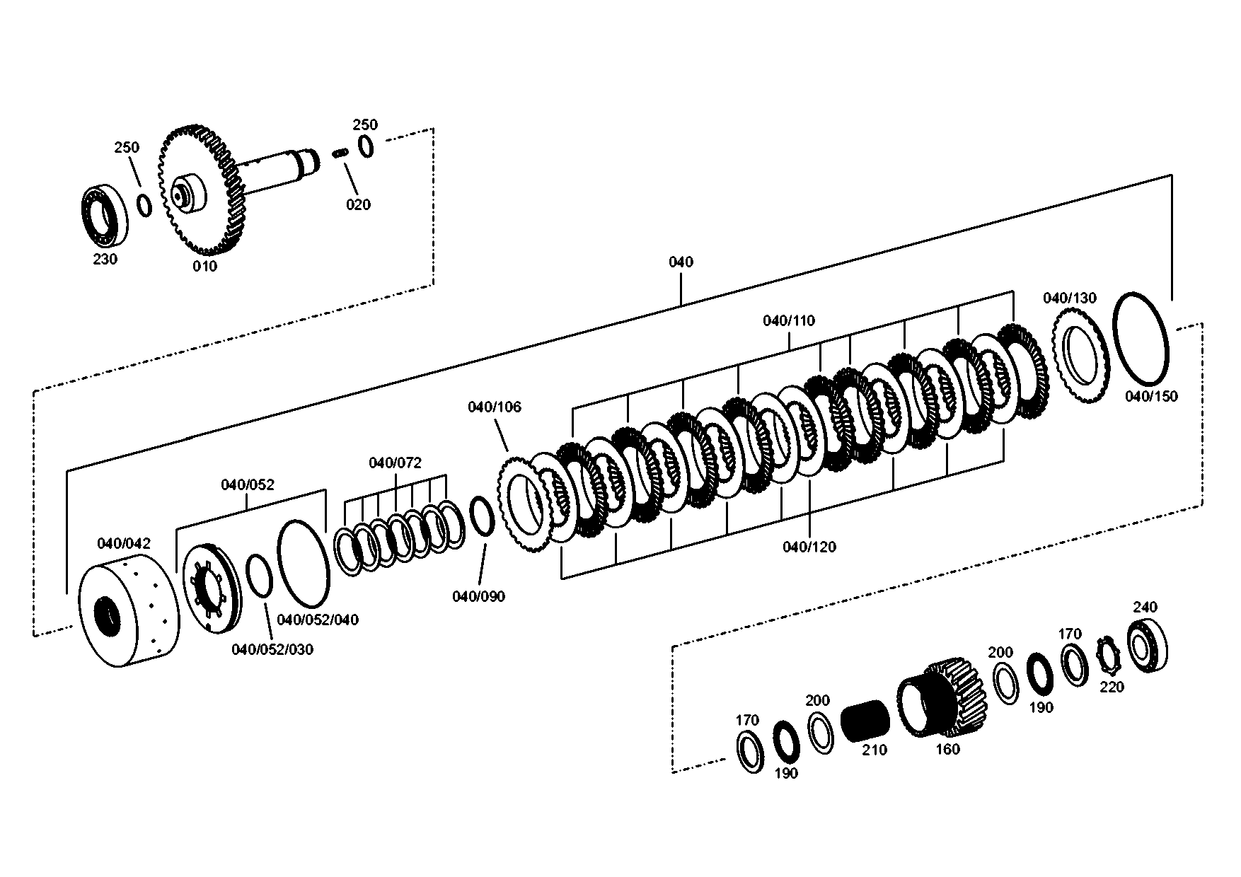drawing for Hyundai Construction Equipment ZGAQ-04565 - SHAFT (figure 1)