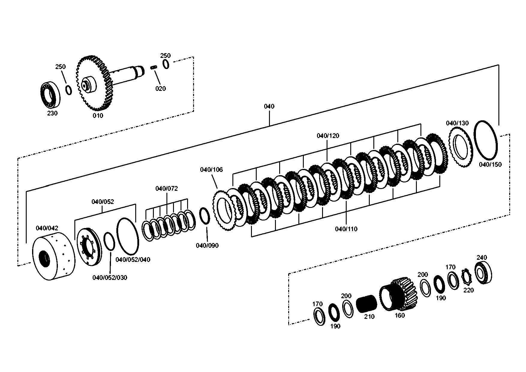 drawing for Hyundai Construction Equipment ZGAQ-04565 - SHAFT (figure 2)