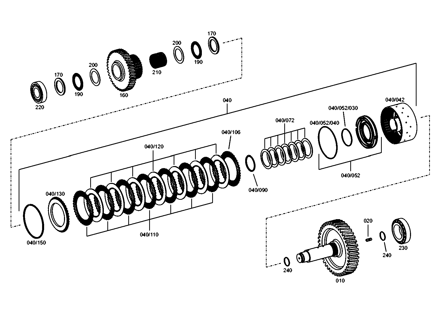 drawing for Hyundai Construction Equipment ZGAQ-04566 - SHAFT (figure 1)