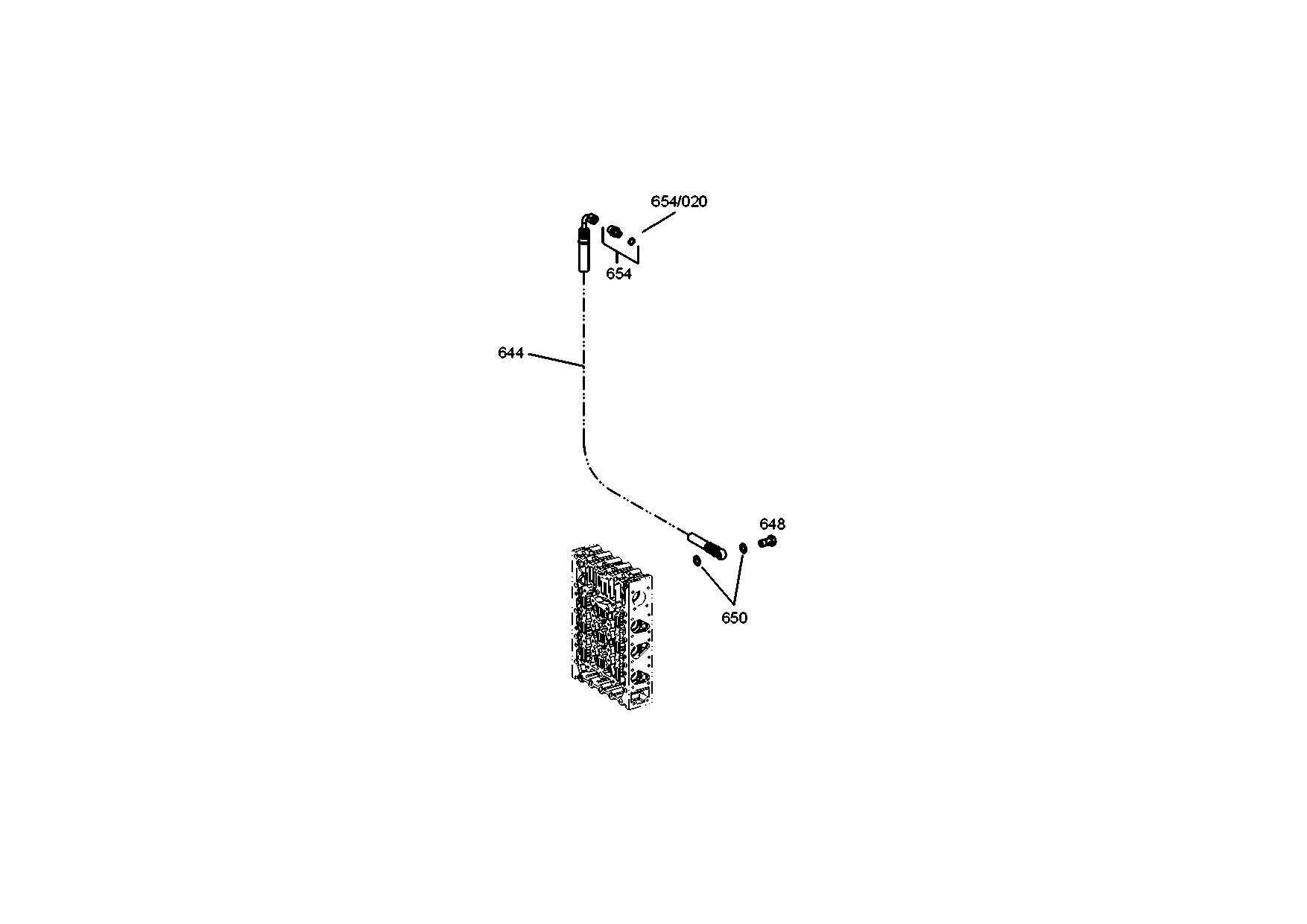 drawing for DAF 66099 - UNION SCREW (figure 5)
