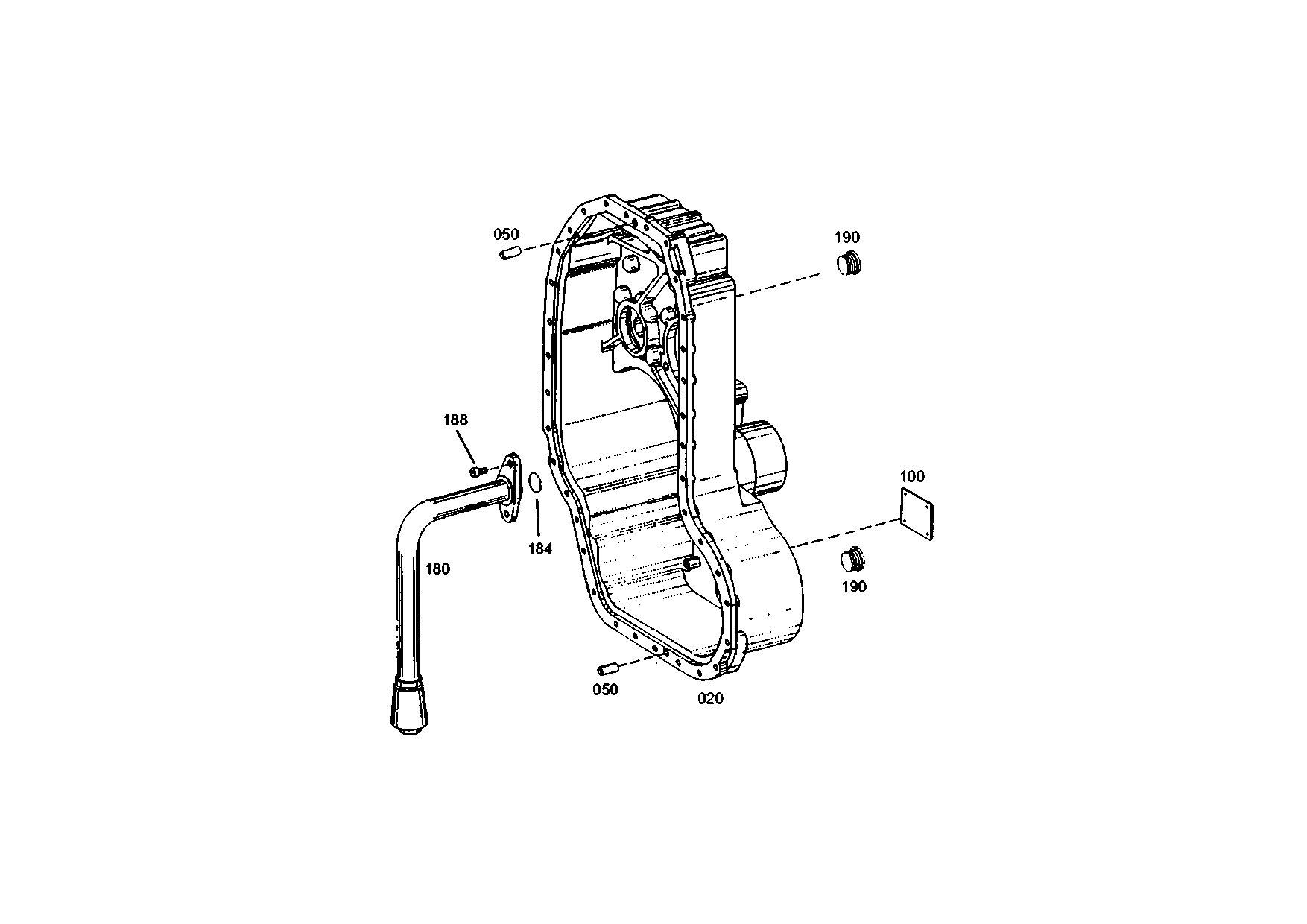 drawing for JOHN DEERE AT179317 - SUCTION TUBE (figure 1)