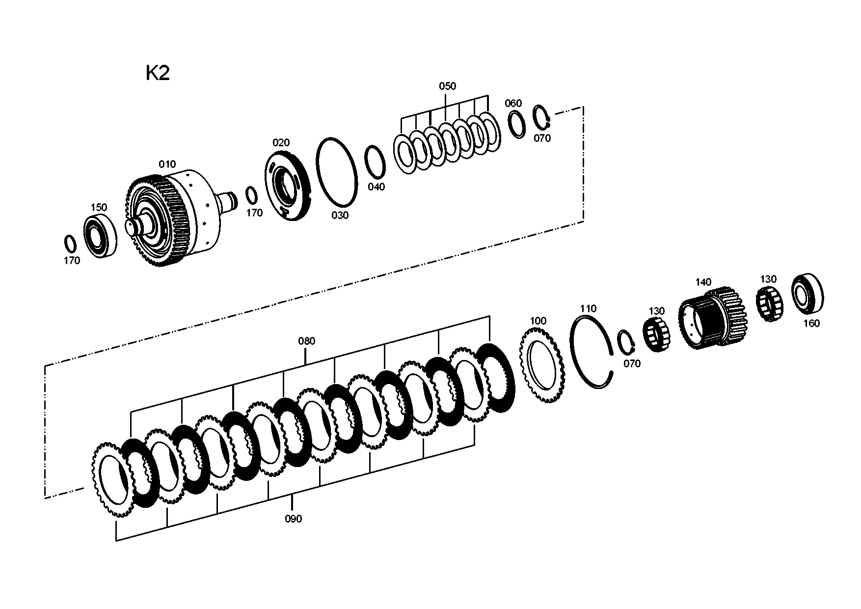 drawing for JOHN DEERE T164643 - DISC CARRIER (figure 3)