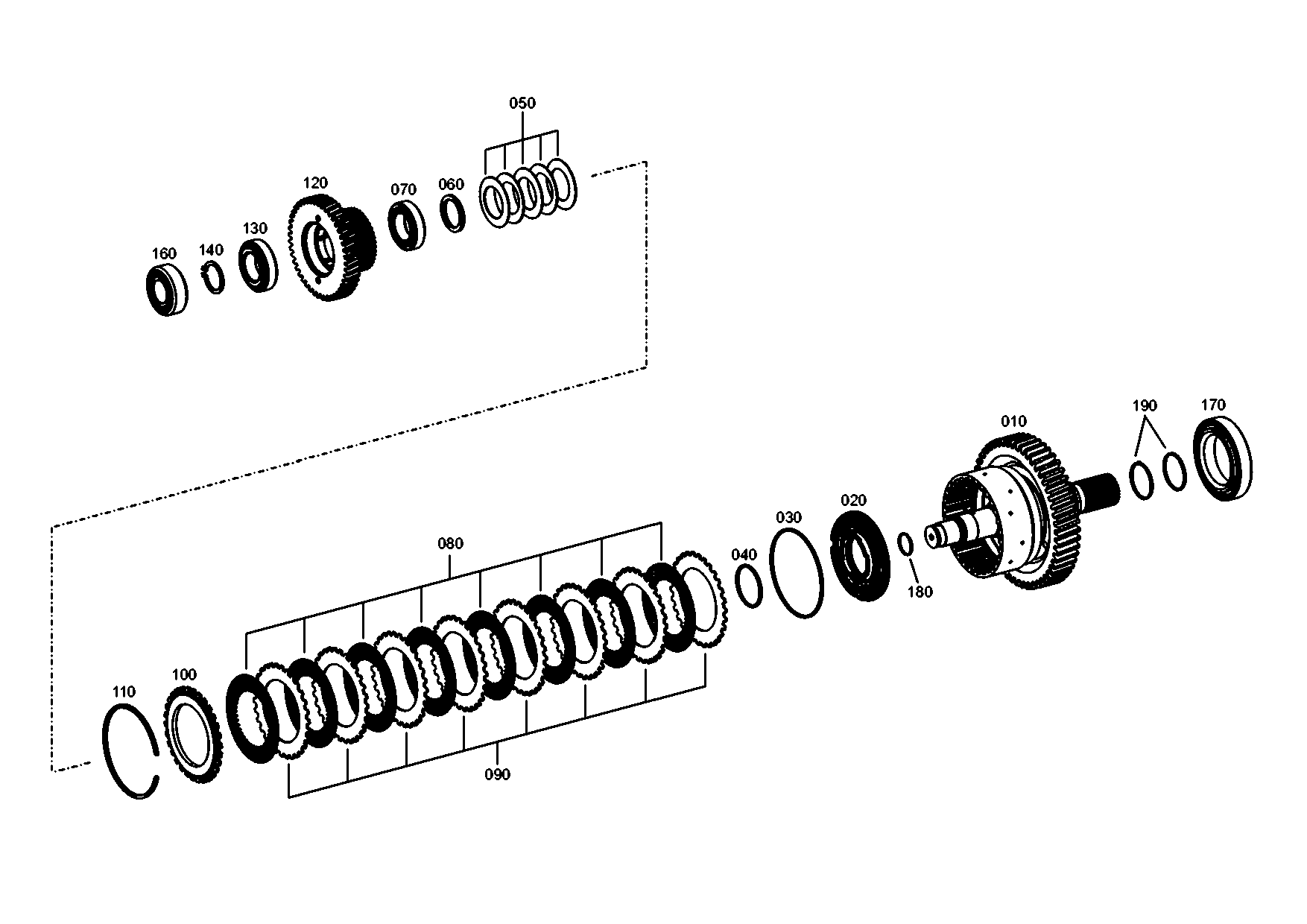 drawing for JOHN DEERE T164630 - RETAINING RING (figure 3)