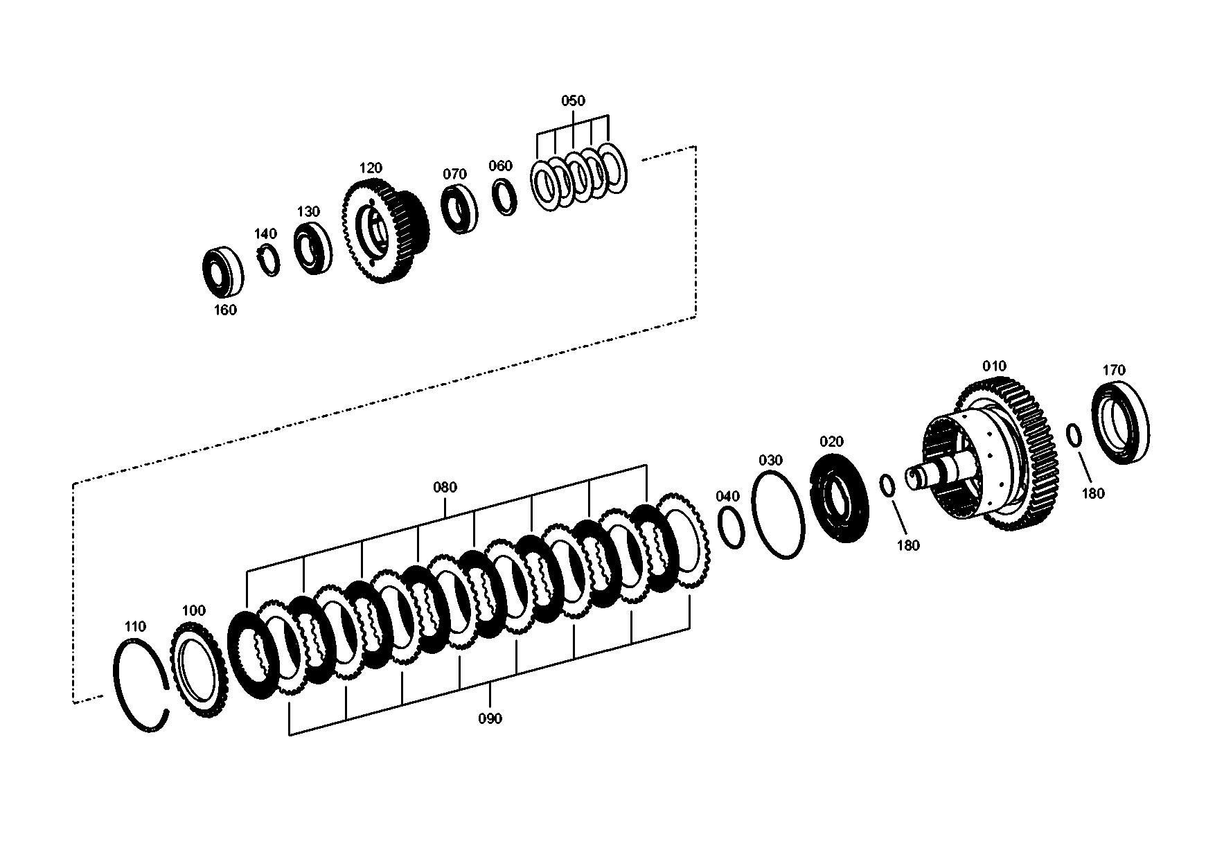 drawing for JOHN DEERE T164630 - RETAINING RING (figure 5)