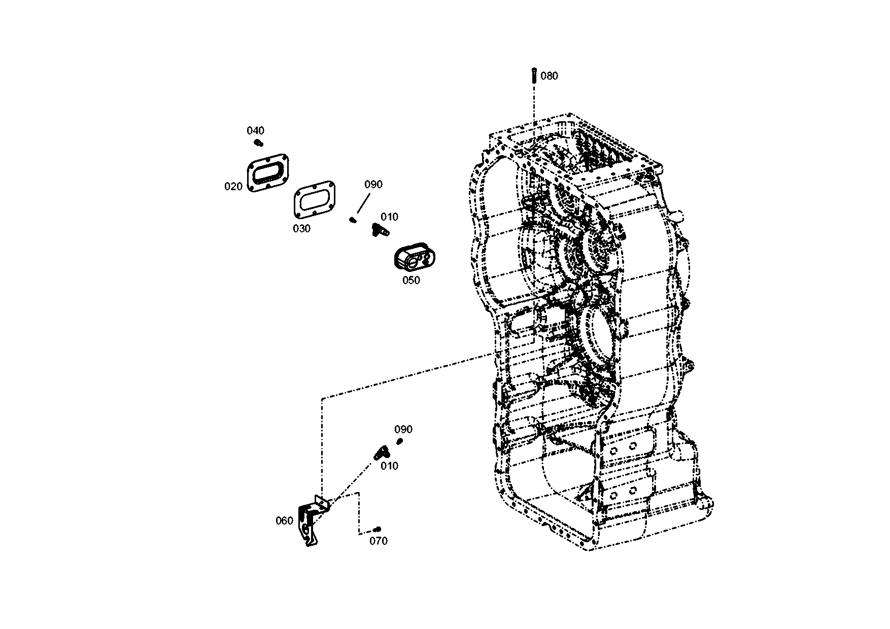 drawing for LIEBHERR GMBH 11001214 - FIXING PLATE (figure 1)