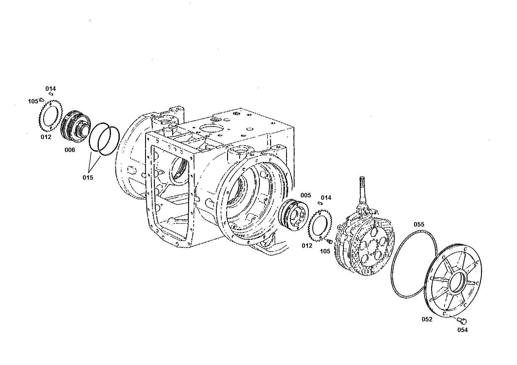 drawing for MAGNA STEYR 133000330142 - REAR AXLE HOUS. (figure 2)