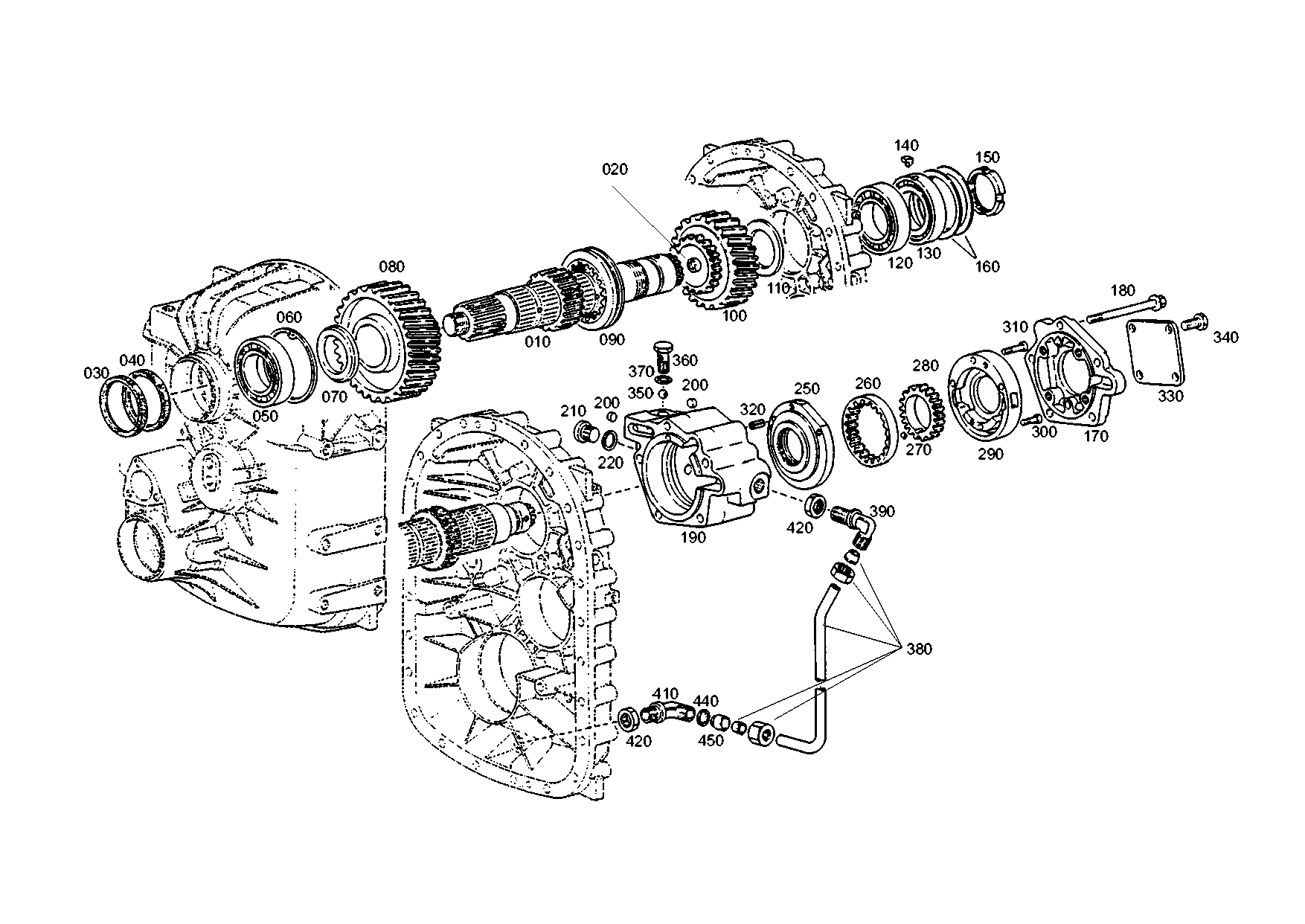 drawing for MAGNA STEYR 170750210008 - BEARING HOUSING (figure 1)