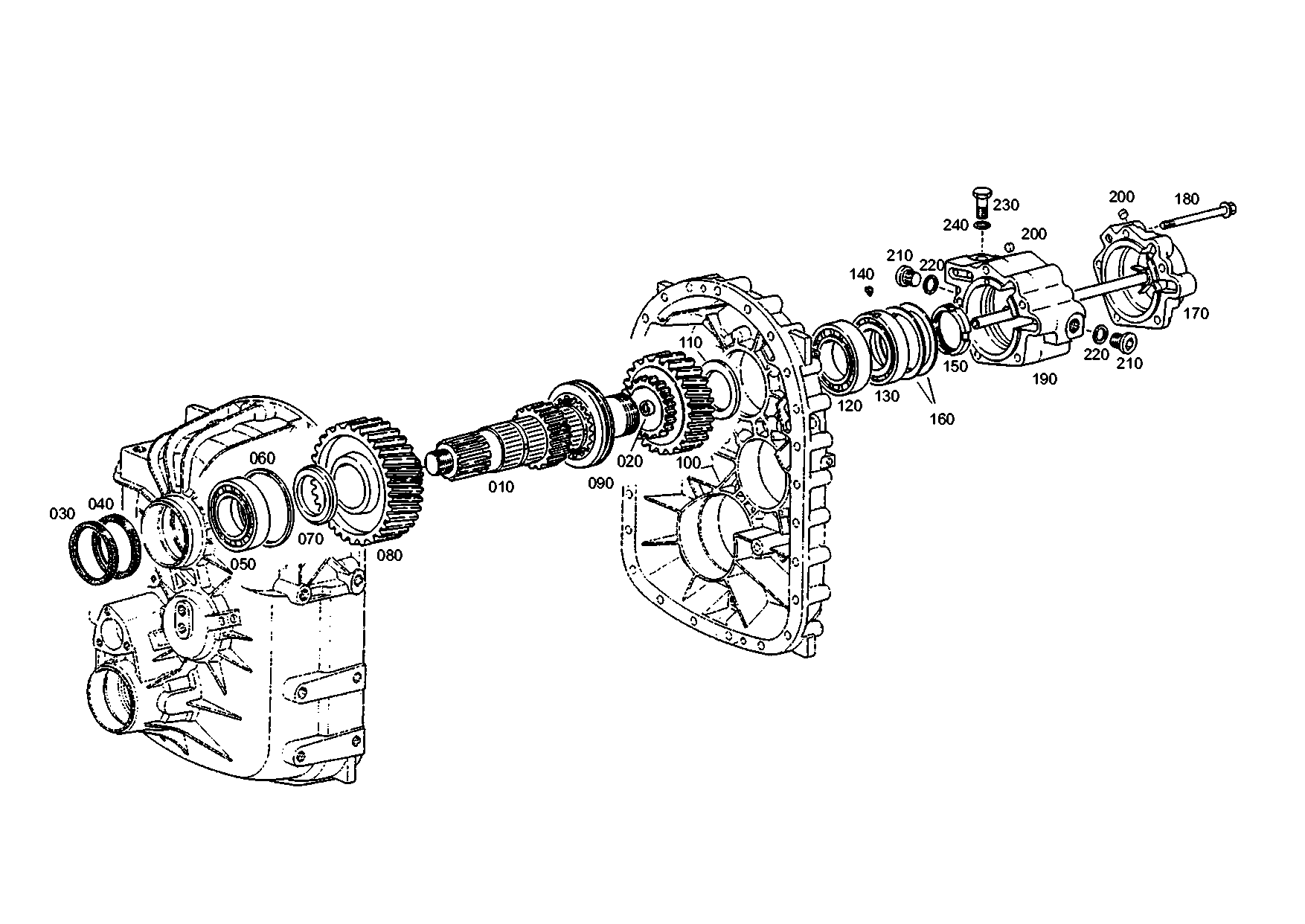 drawing for MAGNA STEYR 170750210008 - BEARING HOUSING (figure 2)