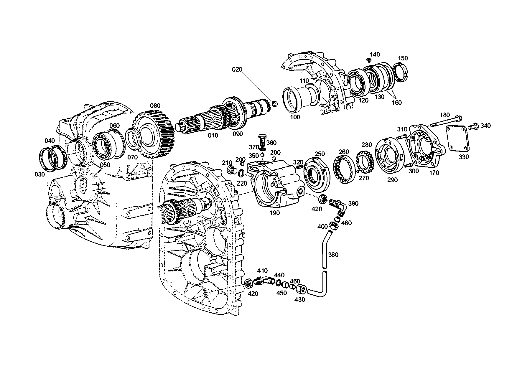 drawing for MAGNA STEYR 170750210008 - BEARING HOUSING (figure 5)