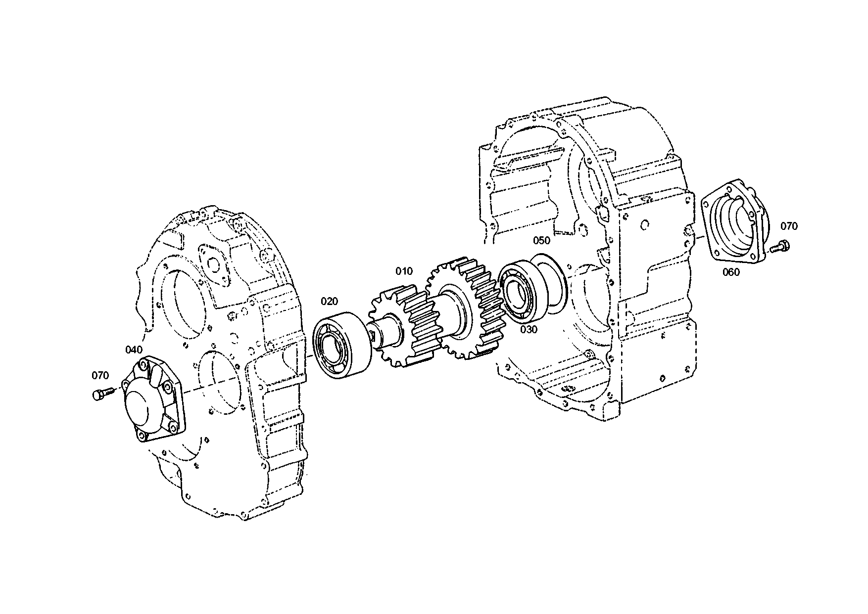 drawing for LIEBHERR GMBH 500096708 - BEARING COVER (figure 1)