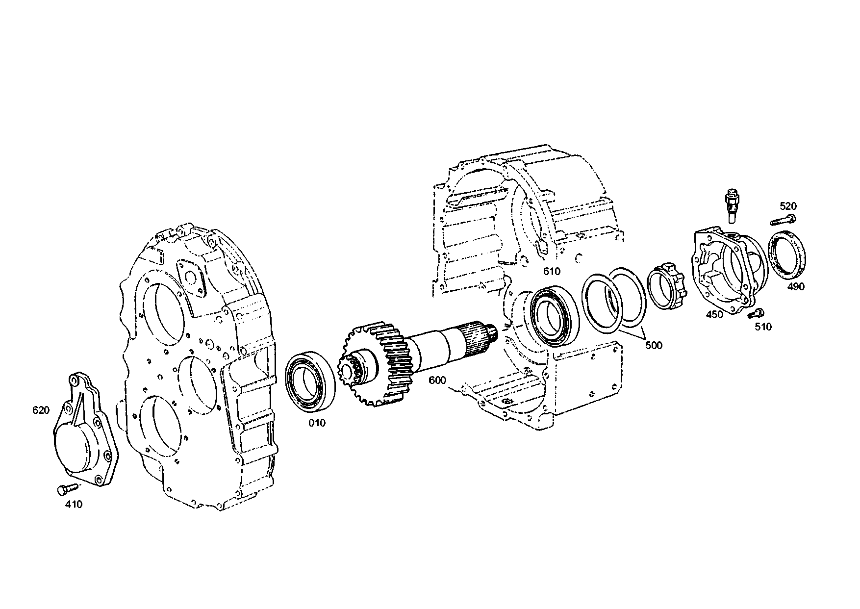 drawing for MARMON Herring MVG121075 - OUTPUT SHAFT (figure 4)