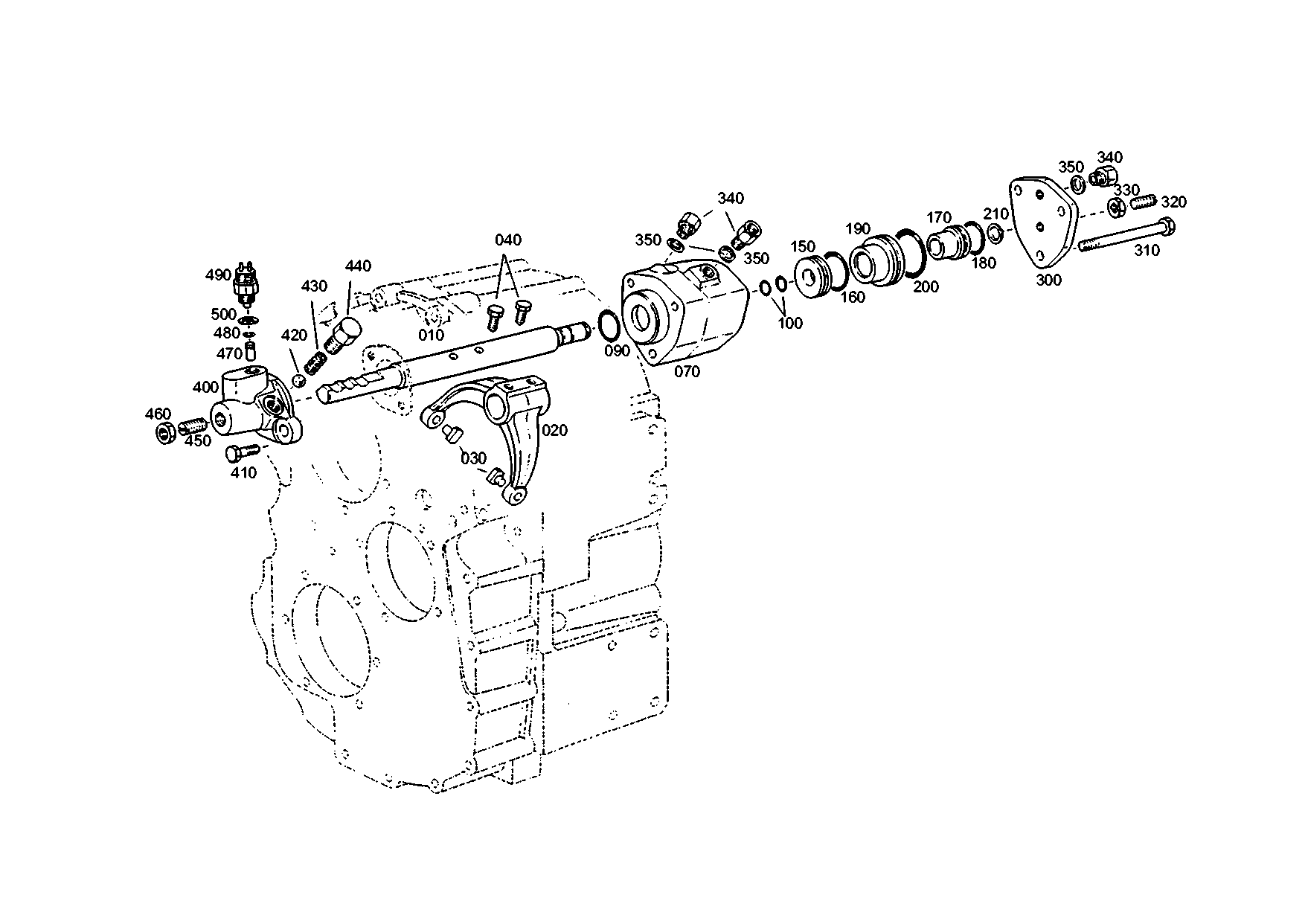 drawing for MARMON Herring MVG121045 - SHIFT CYLINDER (figure 1)
