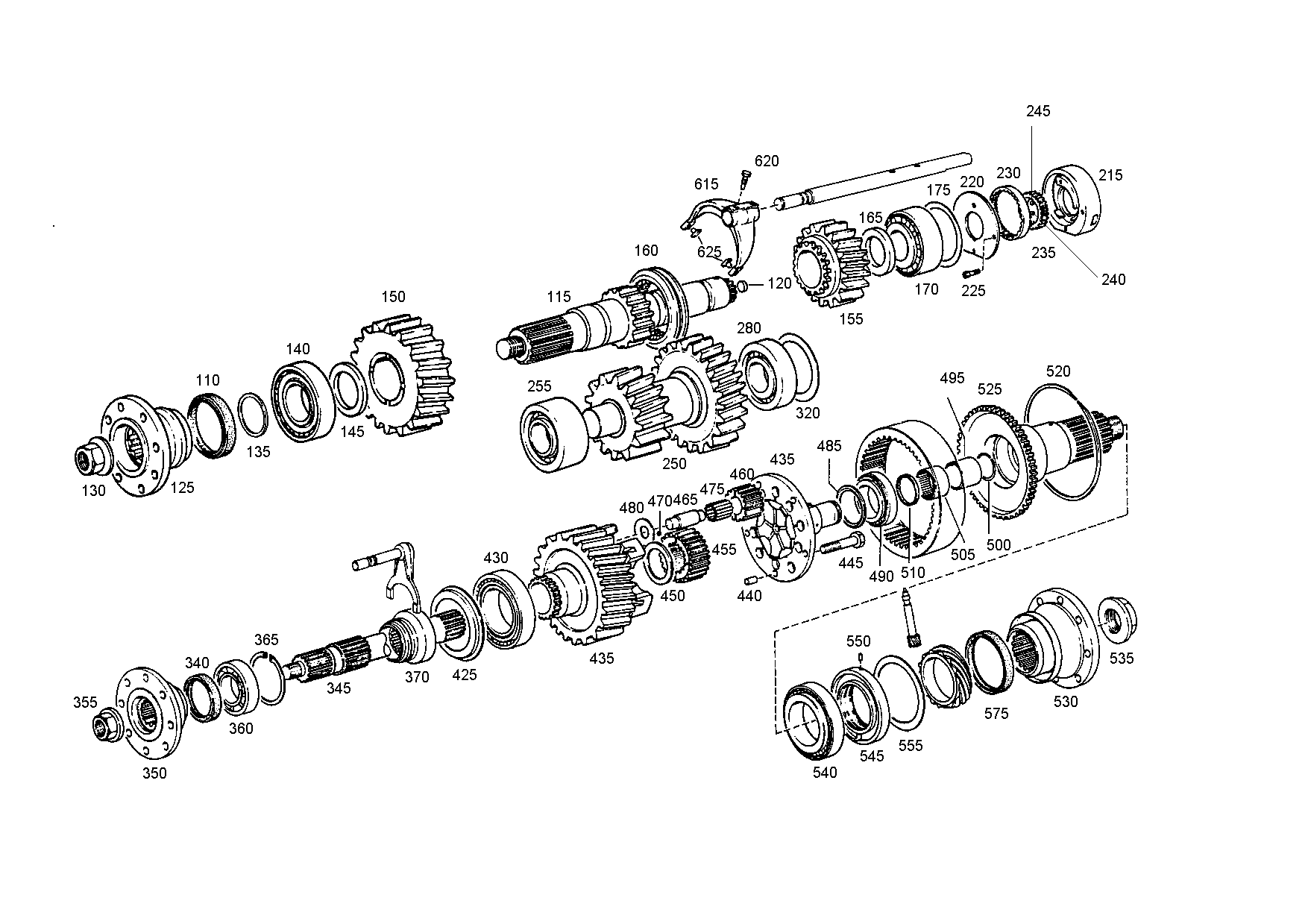 drawing for RABA 199114250004 - OUTPUT SHAFT (figure 5)