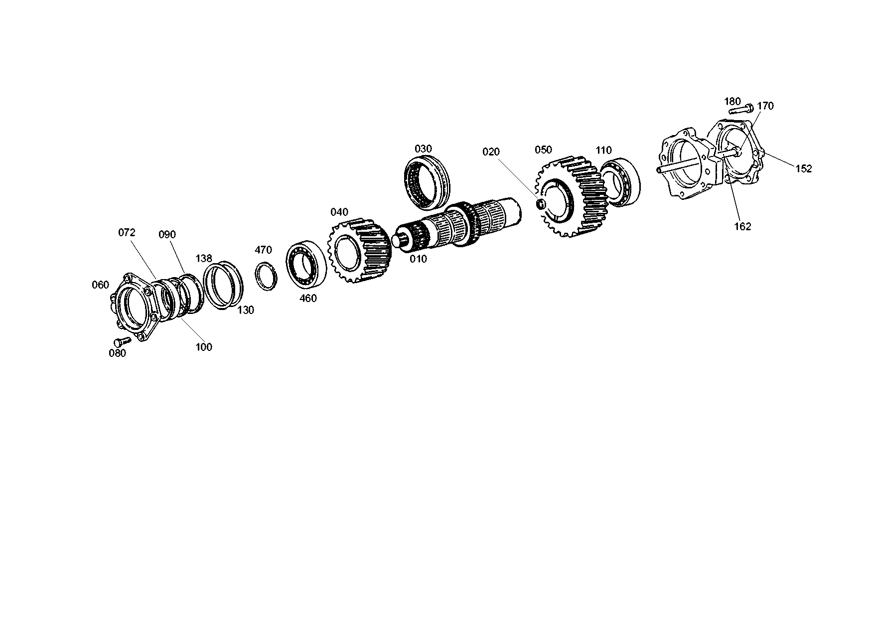 drawing for BELL-SUEDAFRIKA ST20114 - INPUT GEAR (figure 1)