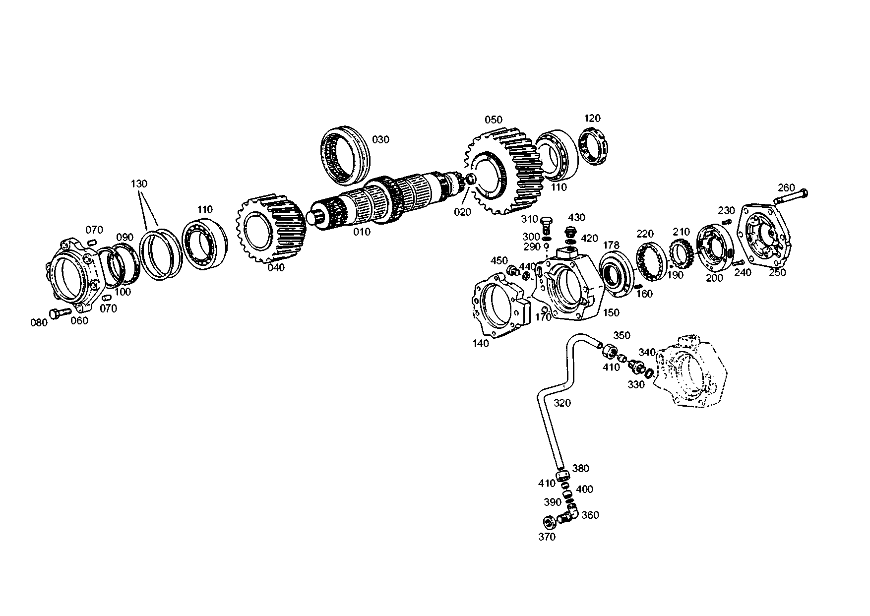 drawing for RENAULT 171600220057 - INPUT SHAFT (figure 5)