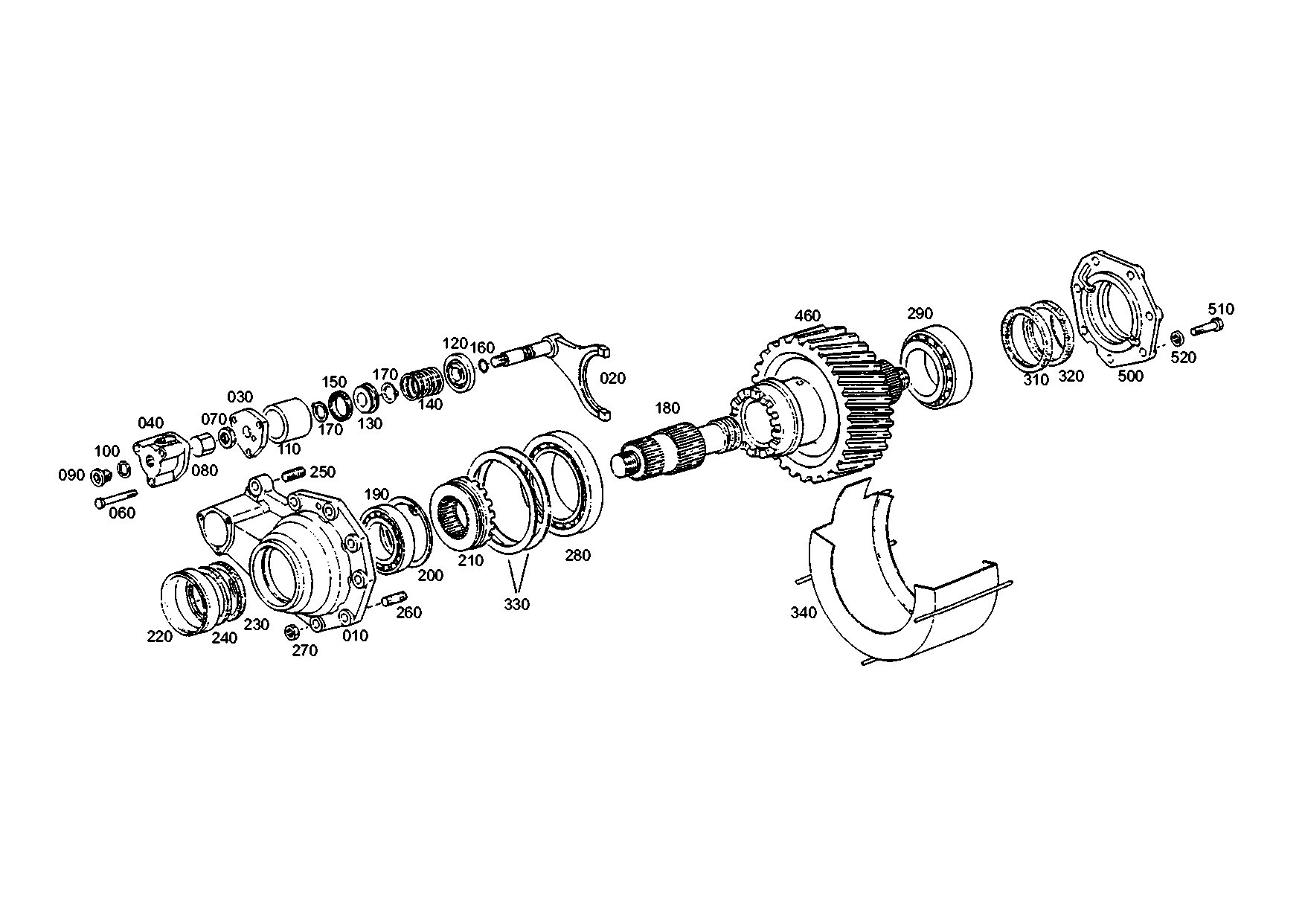 drawing for RENAULT 5001825541 - OUTPUT SHAFT (figure 3)