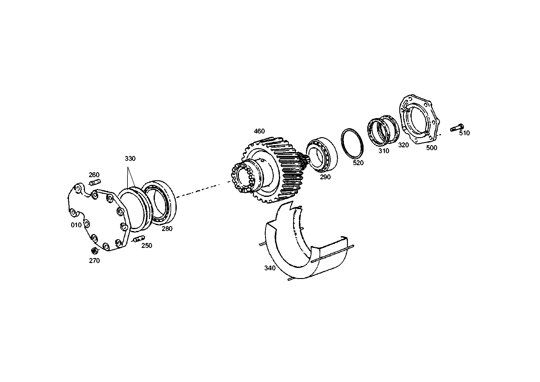 drawing for JOHN DEERE TTZF200848 - BEARING COVER (figure 4)