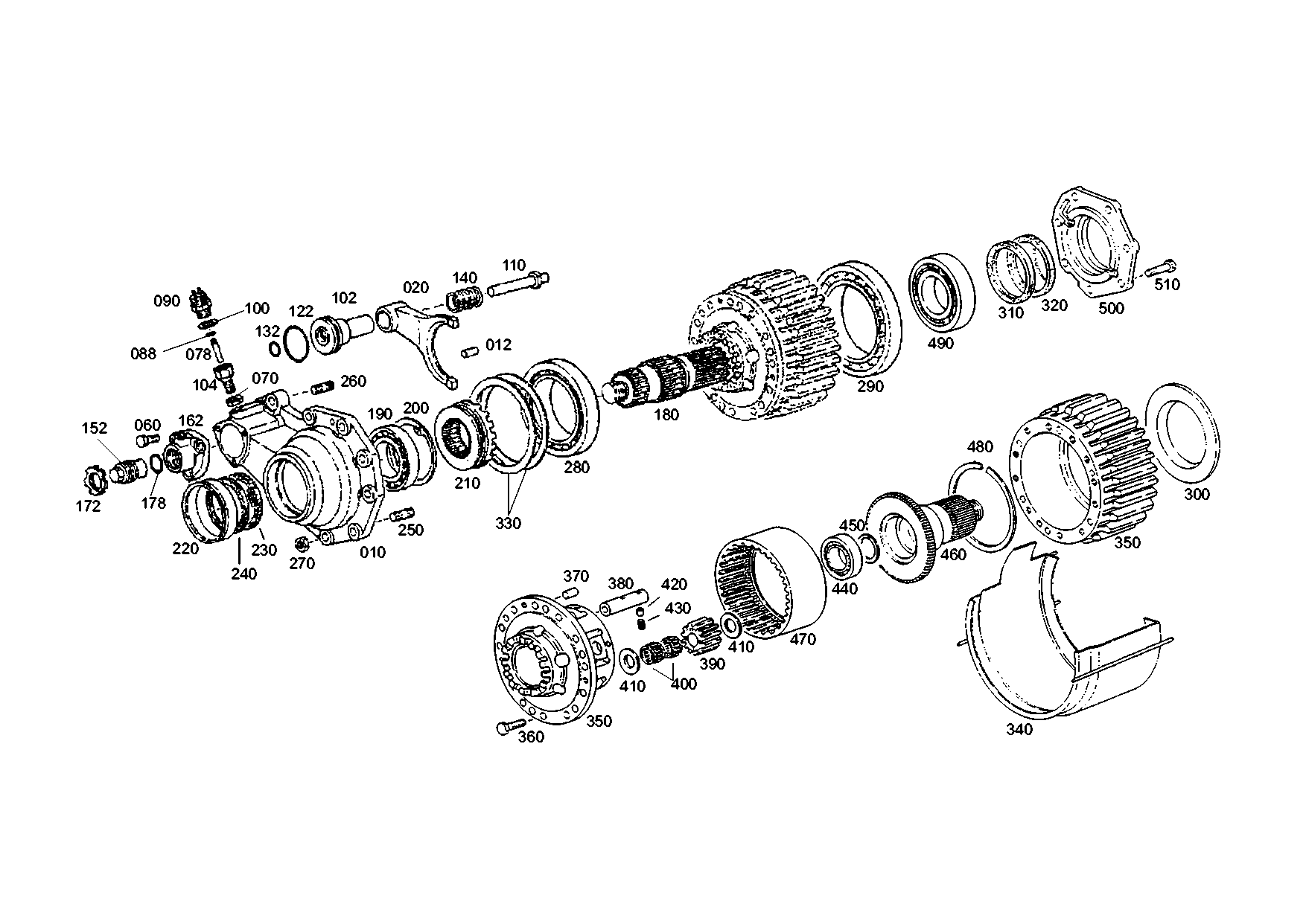 drawing for JOHN DEERE TTZF200847 - OUTPUT SHAFT (figure 2)