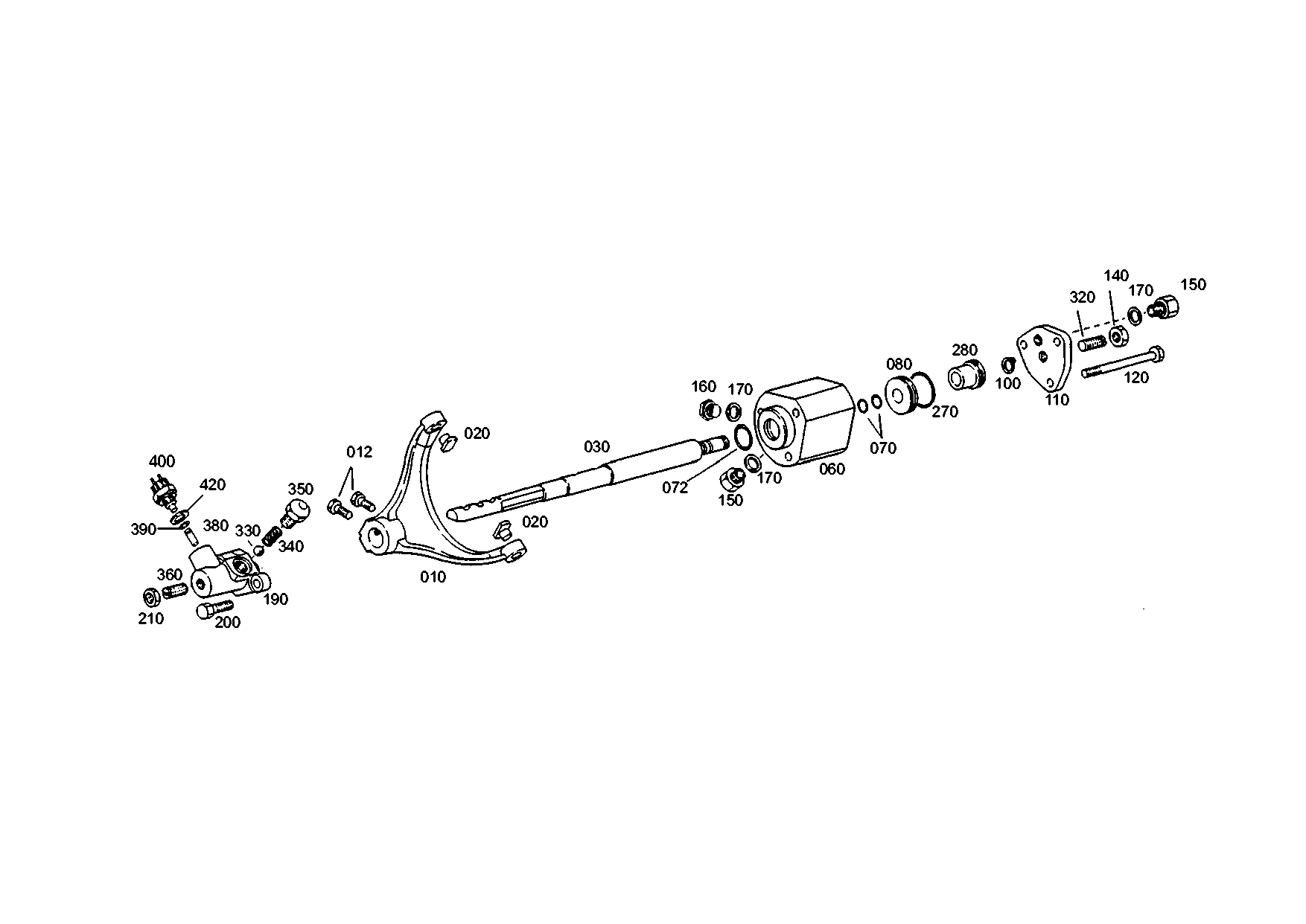 drawing for TITAN GMBH 172000240009 - GEAR SHIFT FORK (figure 2)
