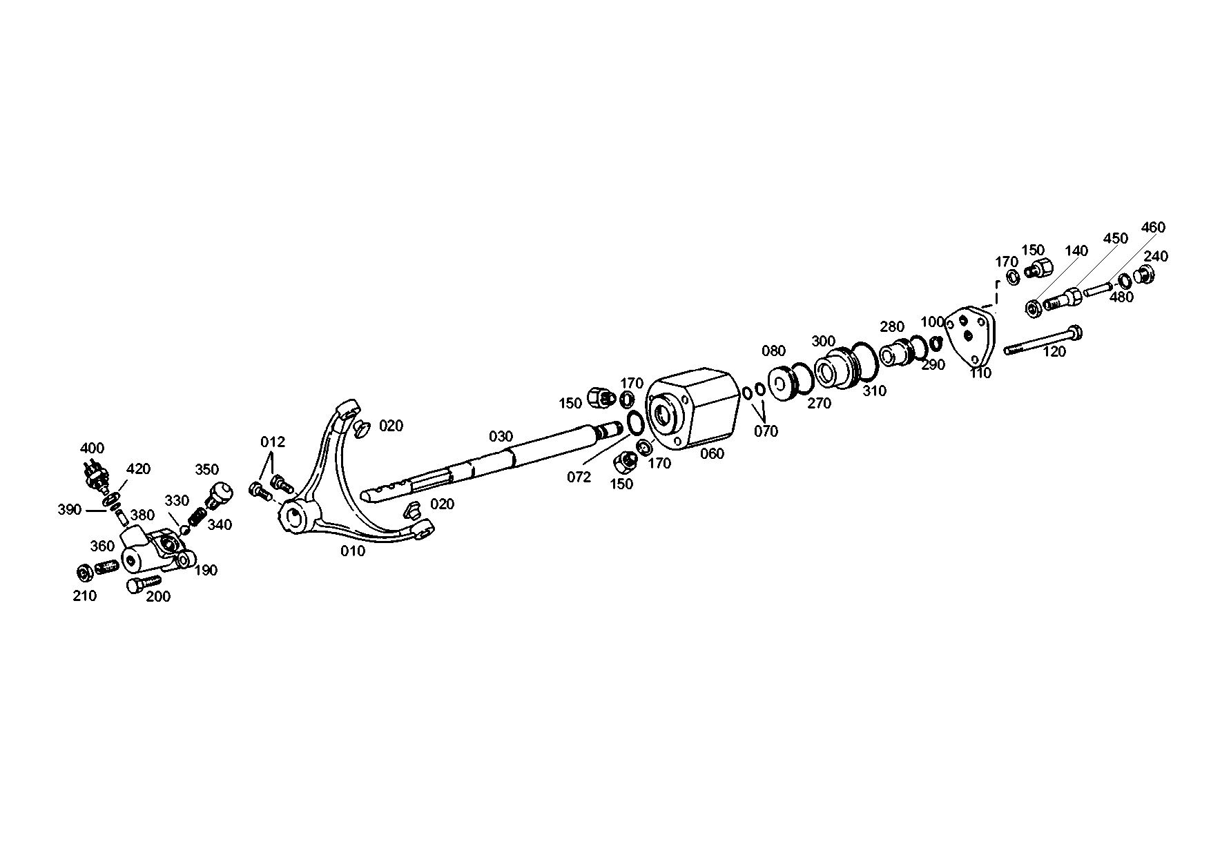 drawing for TITAN GMBH 172000240009 - GEAR SHIFT FORK (figure 4)