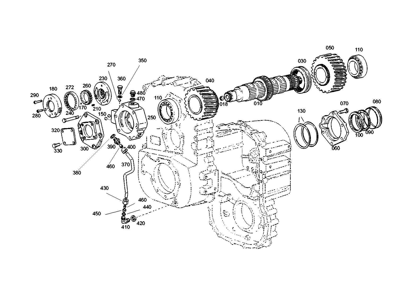 drawing for MARMON Herring MVG202007 - INPUT SHAFT (figure 1)