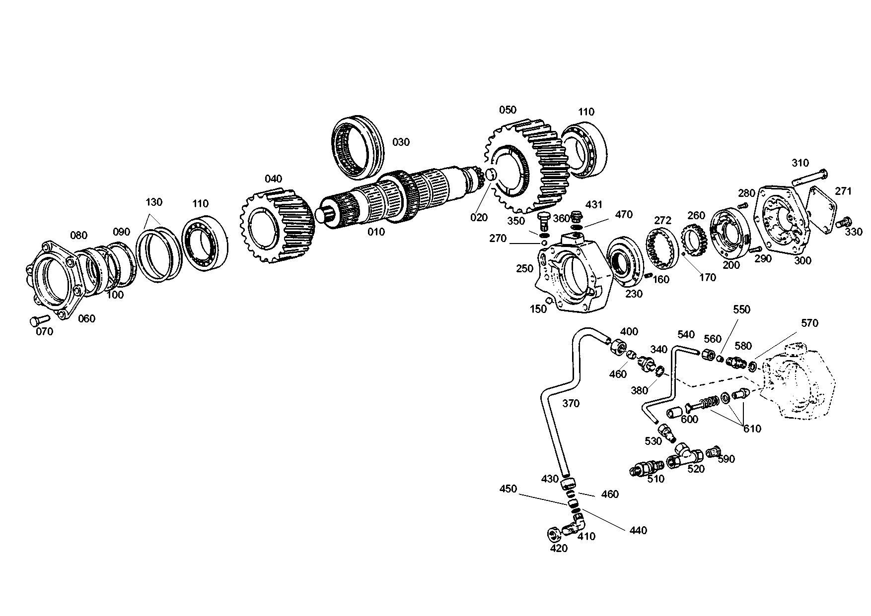 drawing for MARMON Herring MVG202007 - INPUT SHAFT (figure 2)