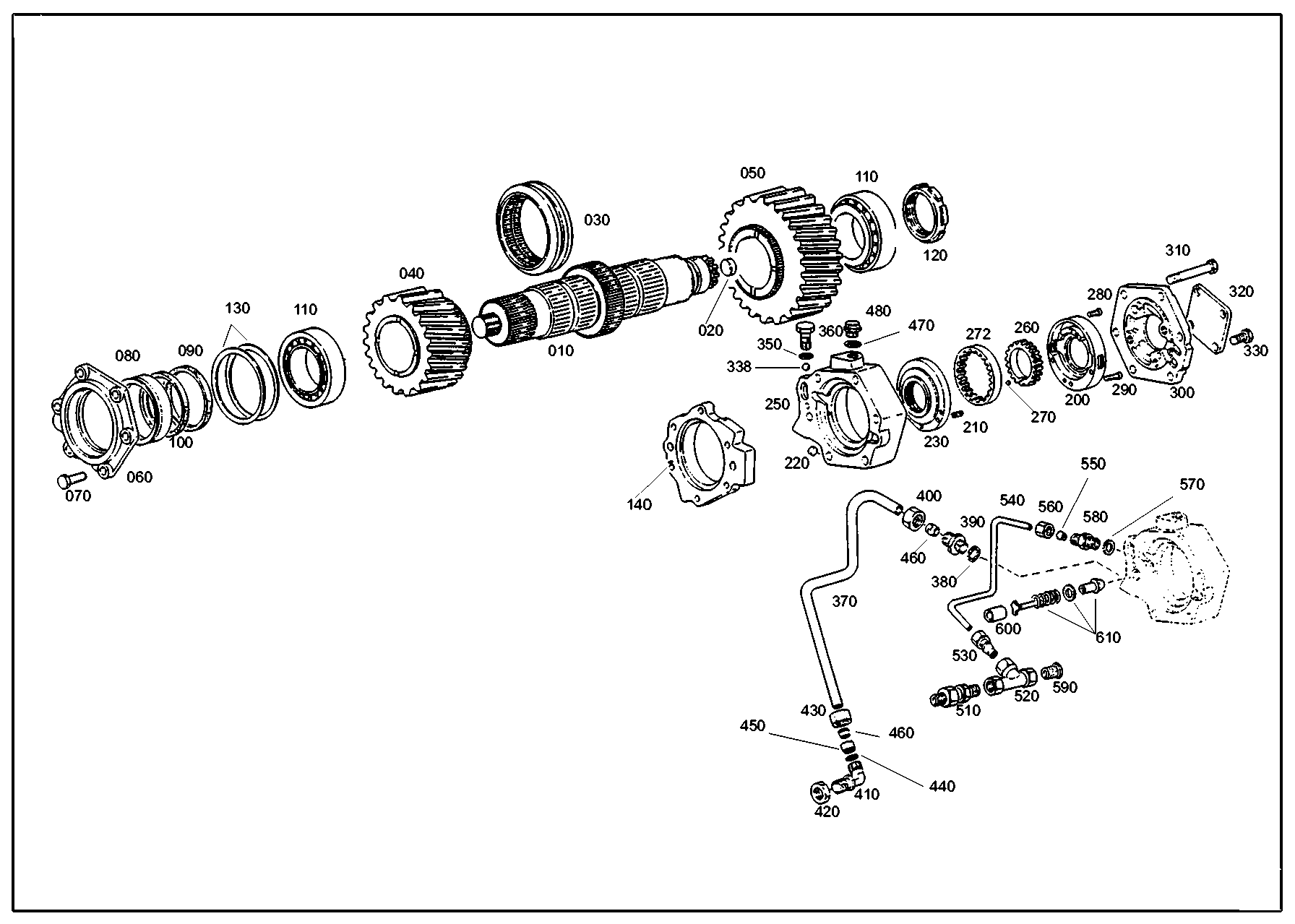 drawing for IVECO 98343216 - INPUT SHAFT (figure 3)